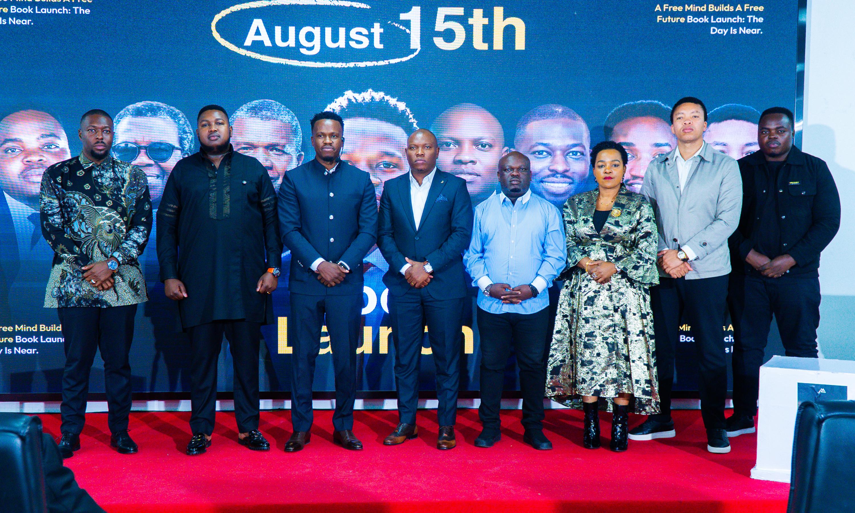 A moment from the book launch