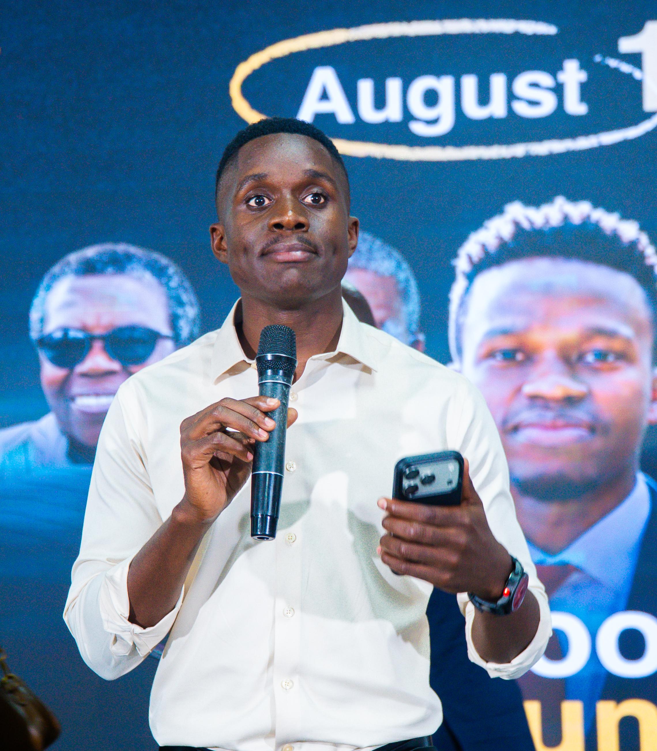 A moment from the book launch