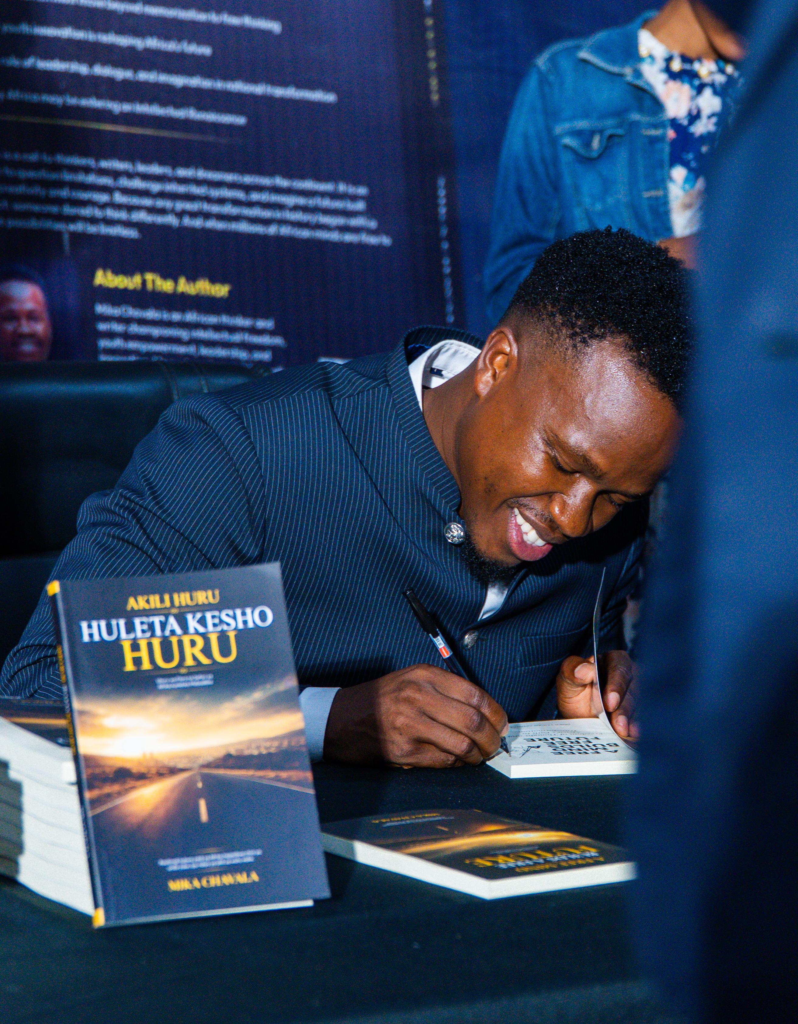 A moment from the book launch