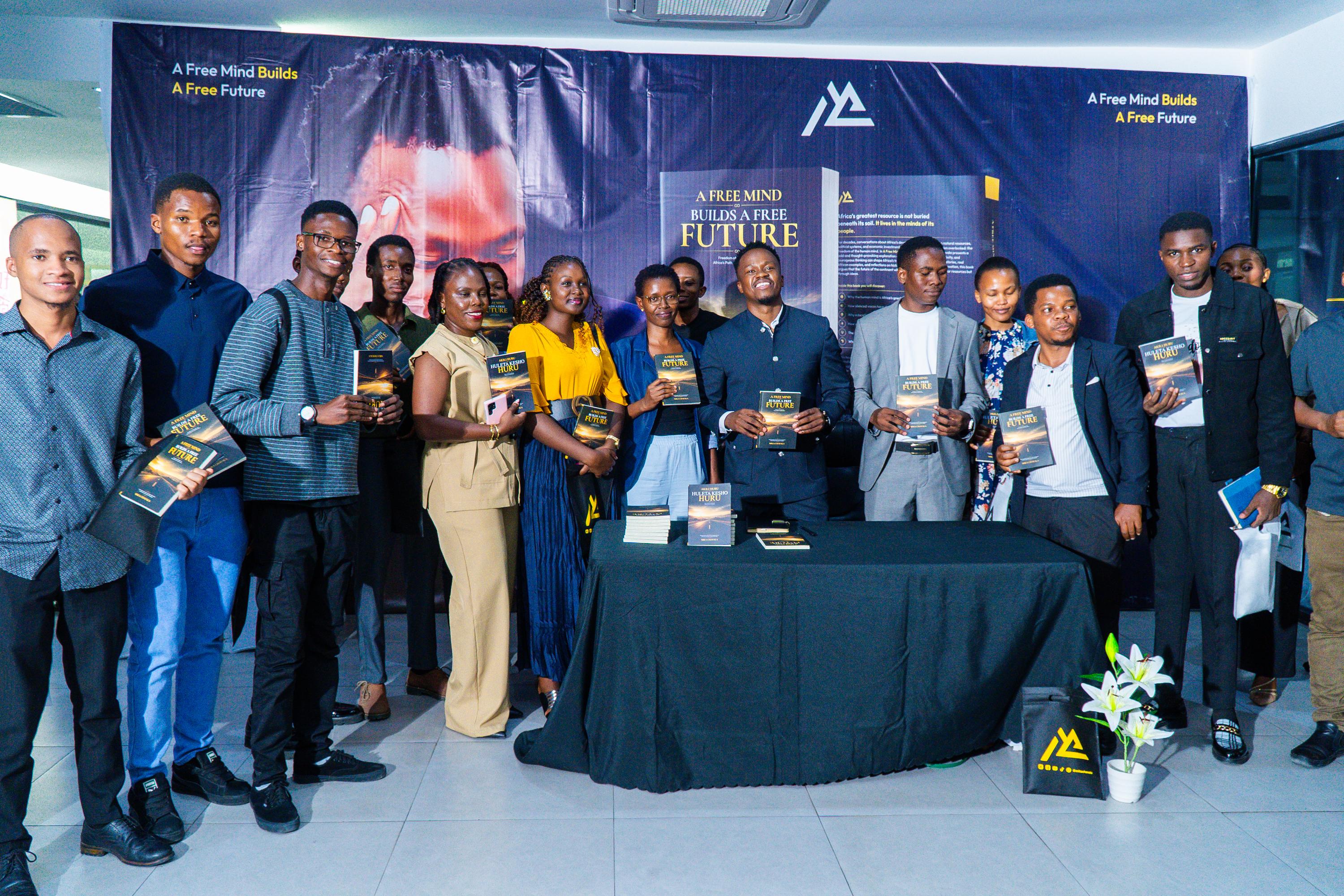 A moment from the book launch