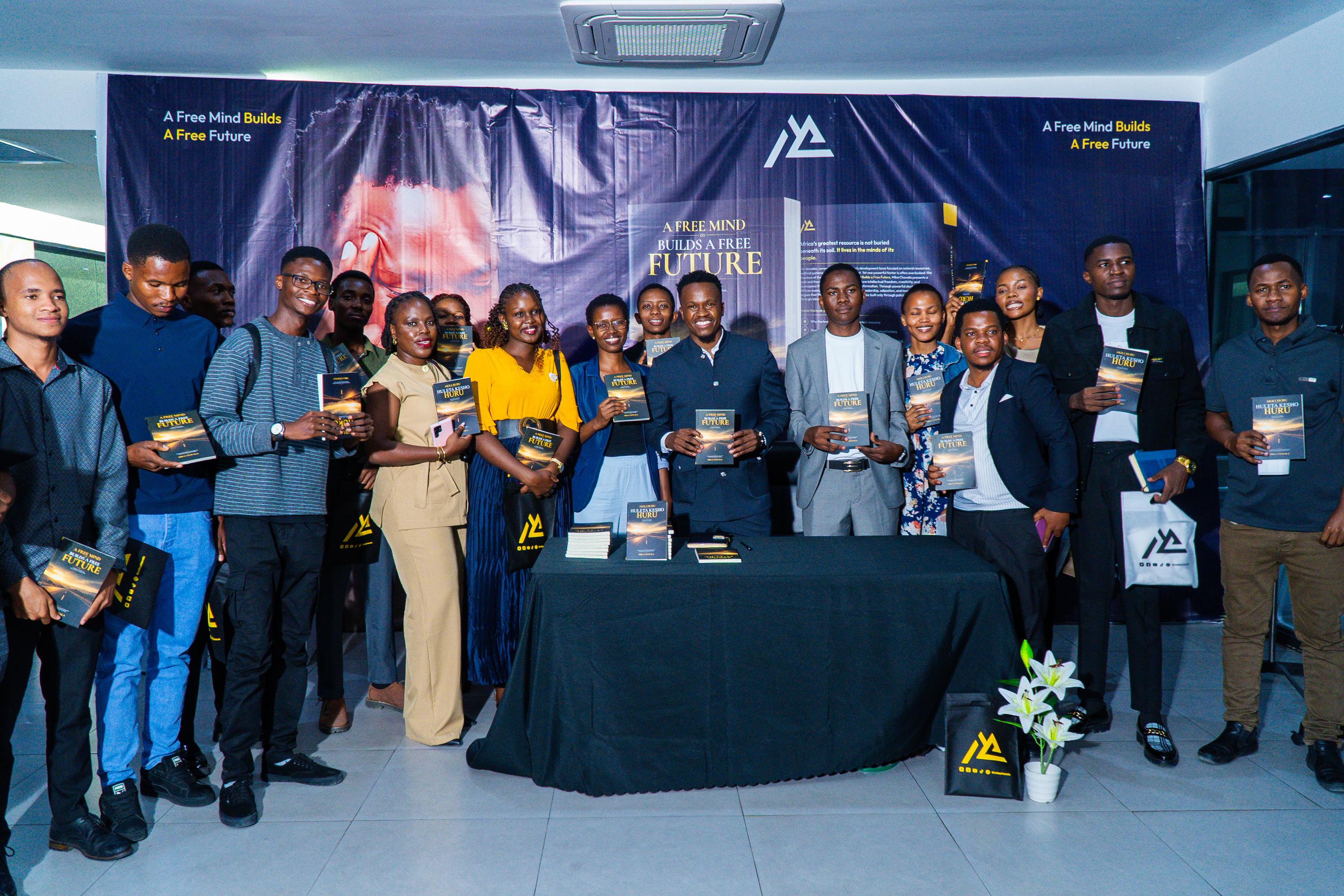 A moment from the book launch