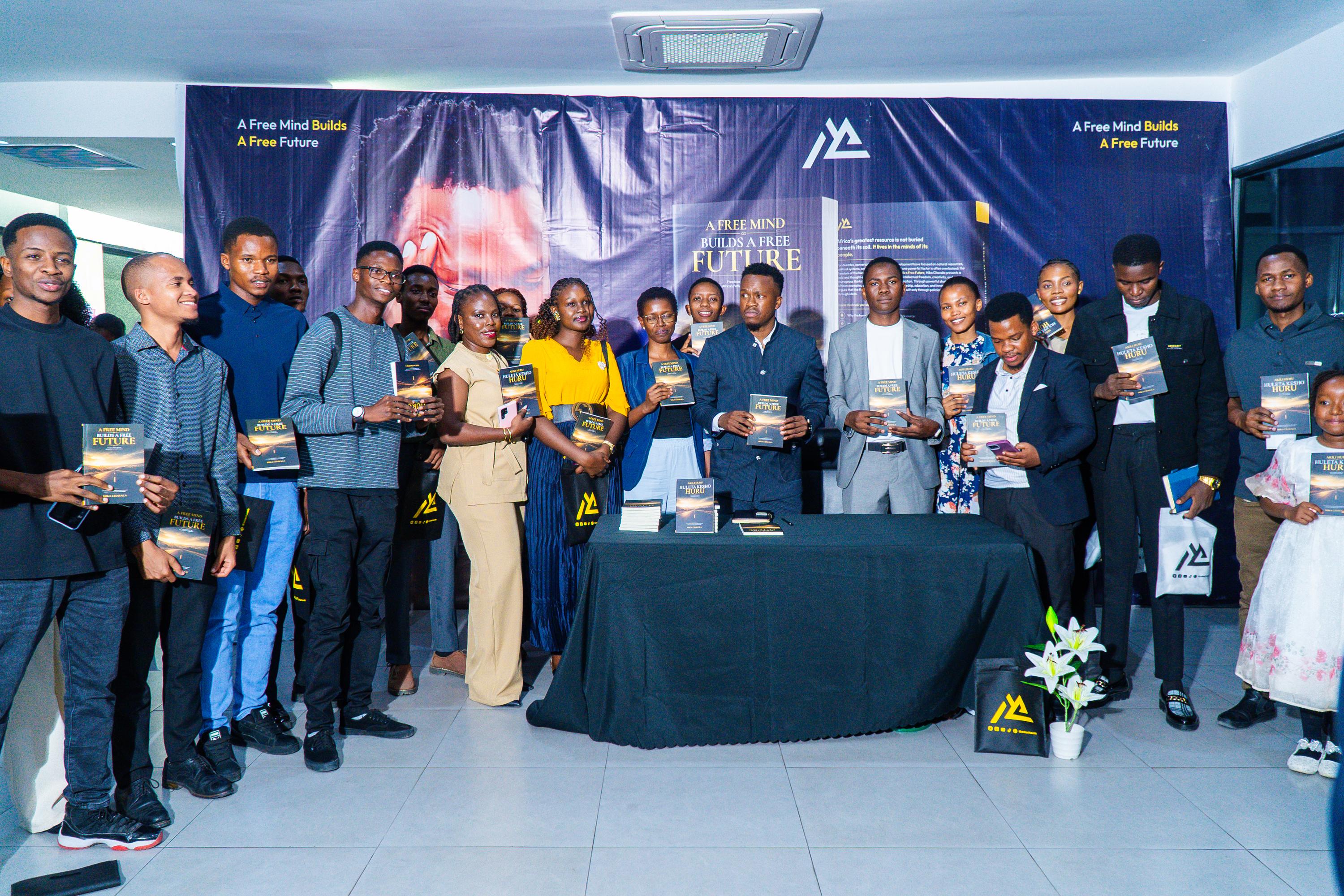 A moment from the book launch