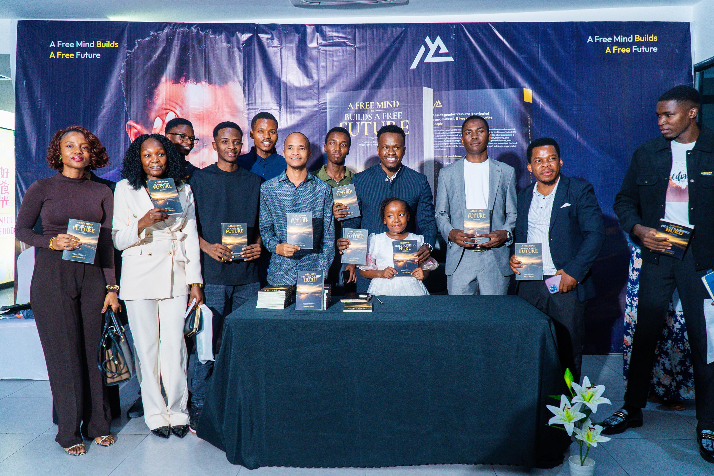A moment from the book launch