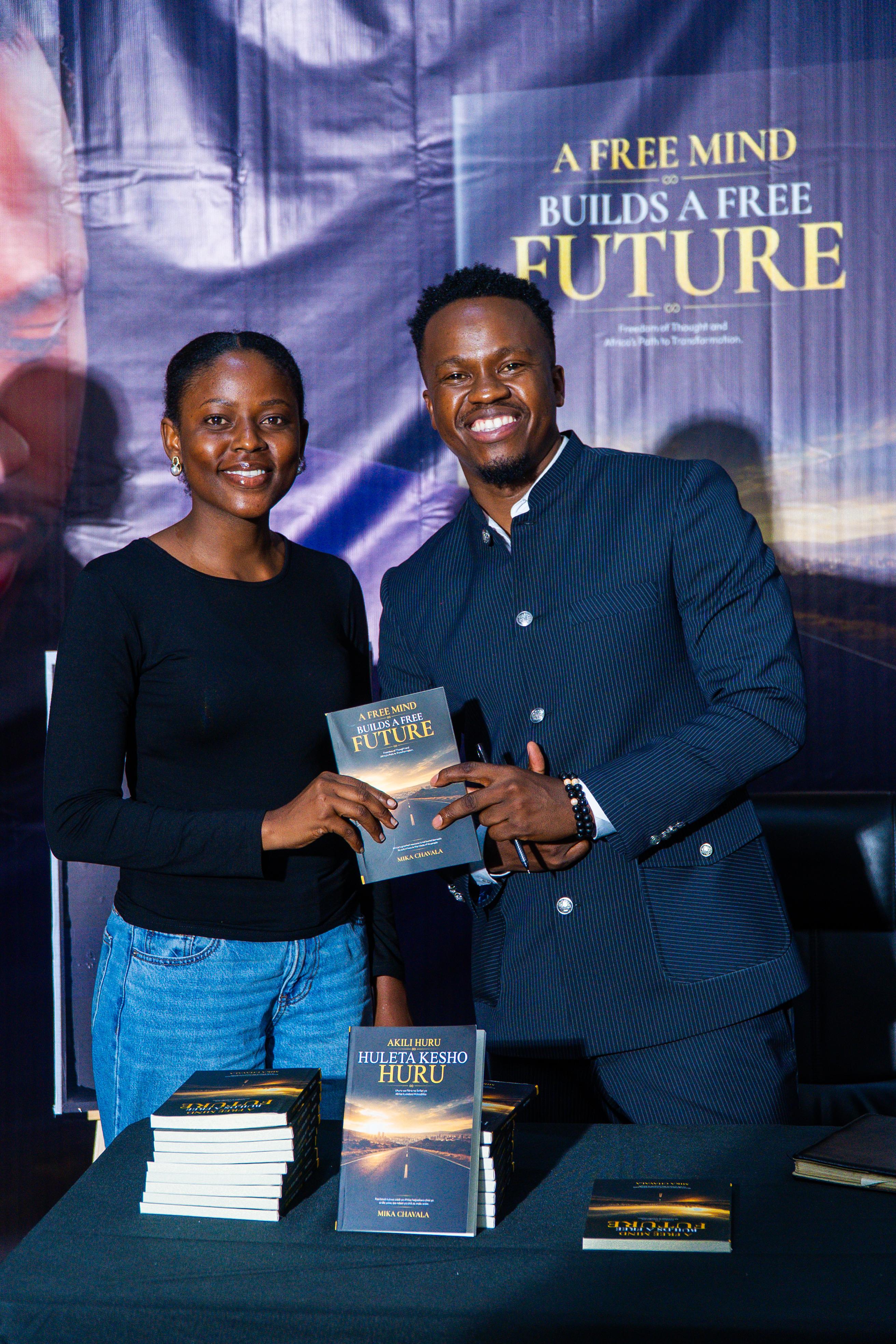 A moment from the book launch