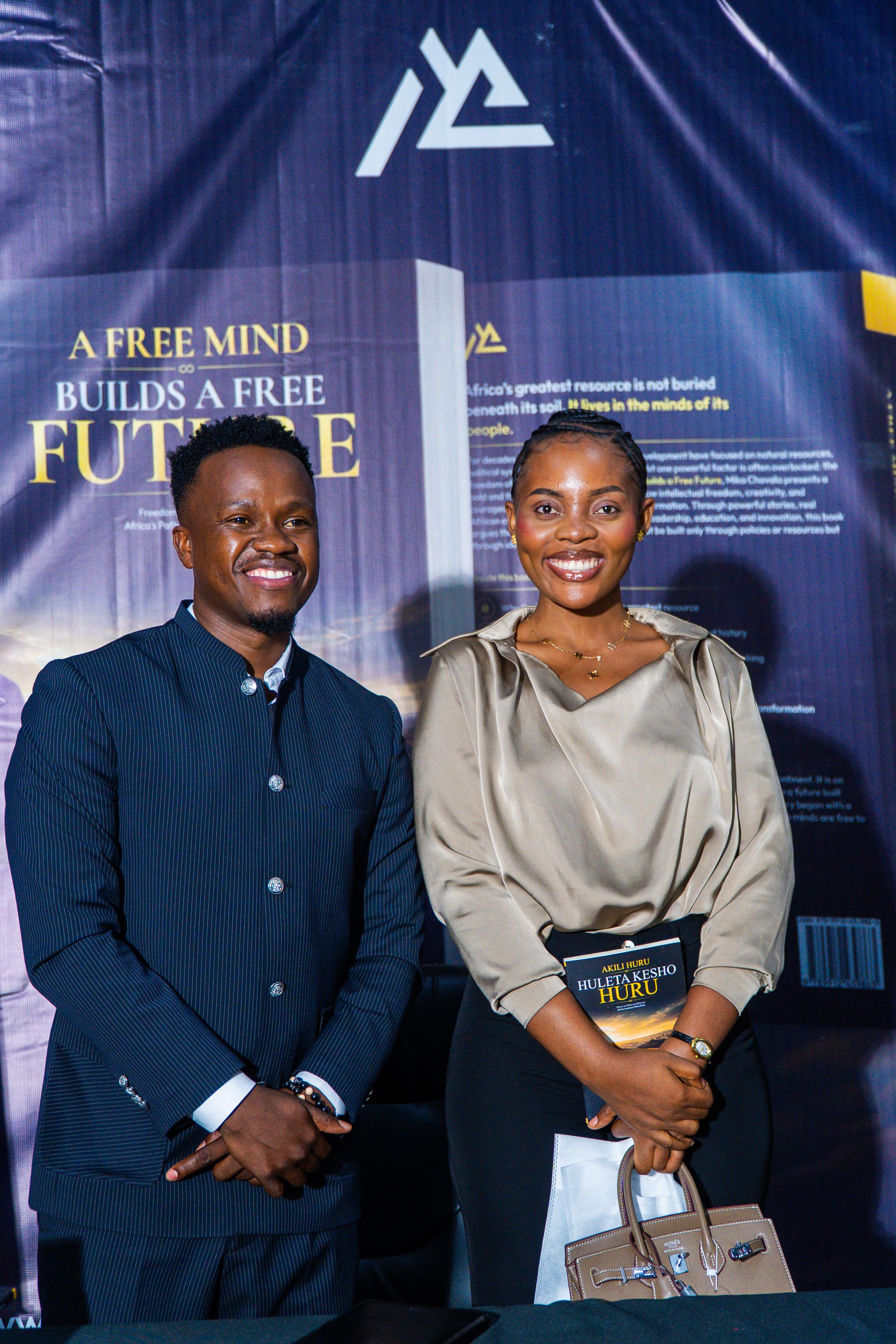 A moment from the book launch