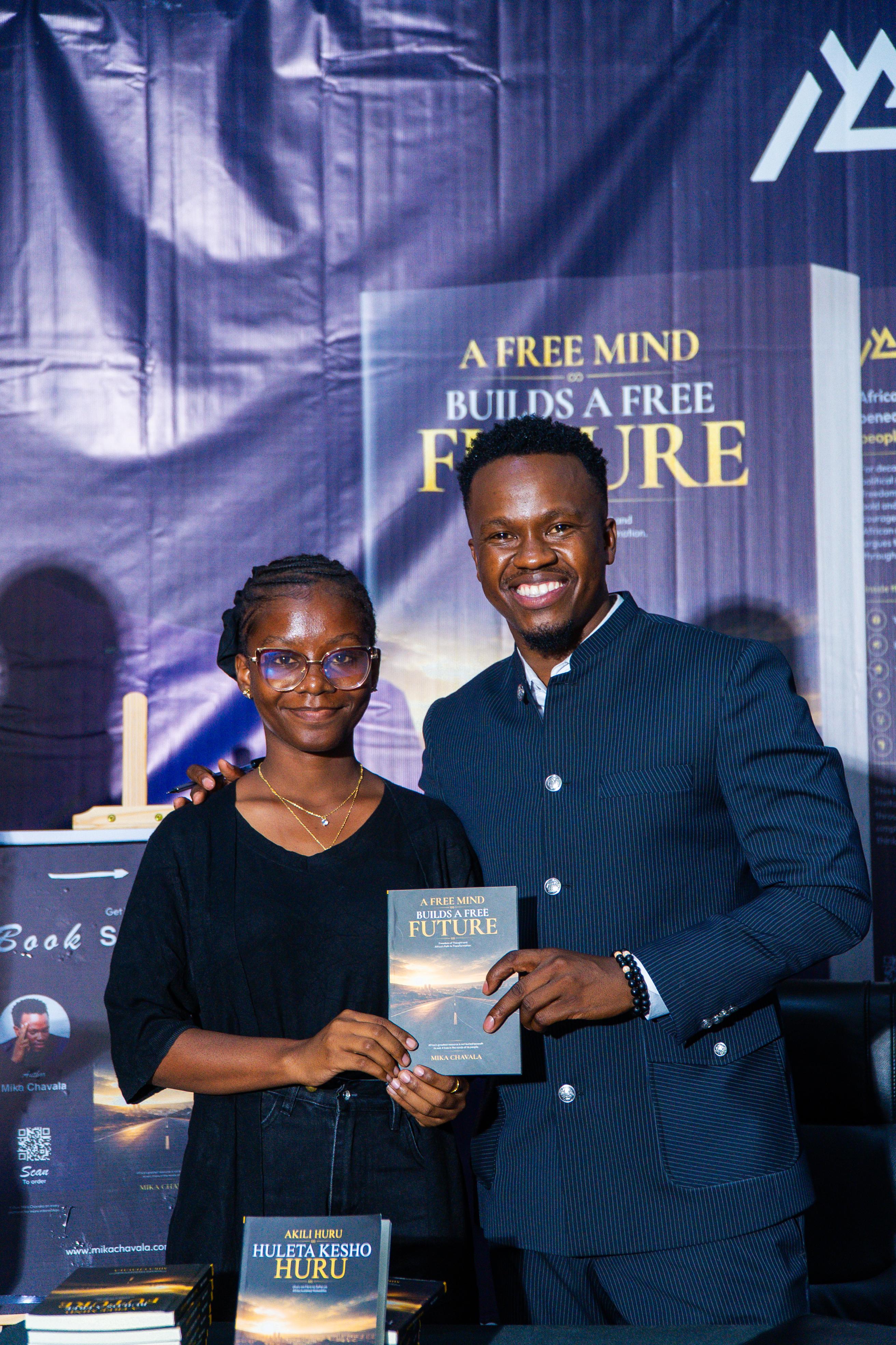 A moment from the book launch