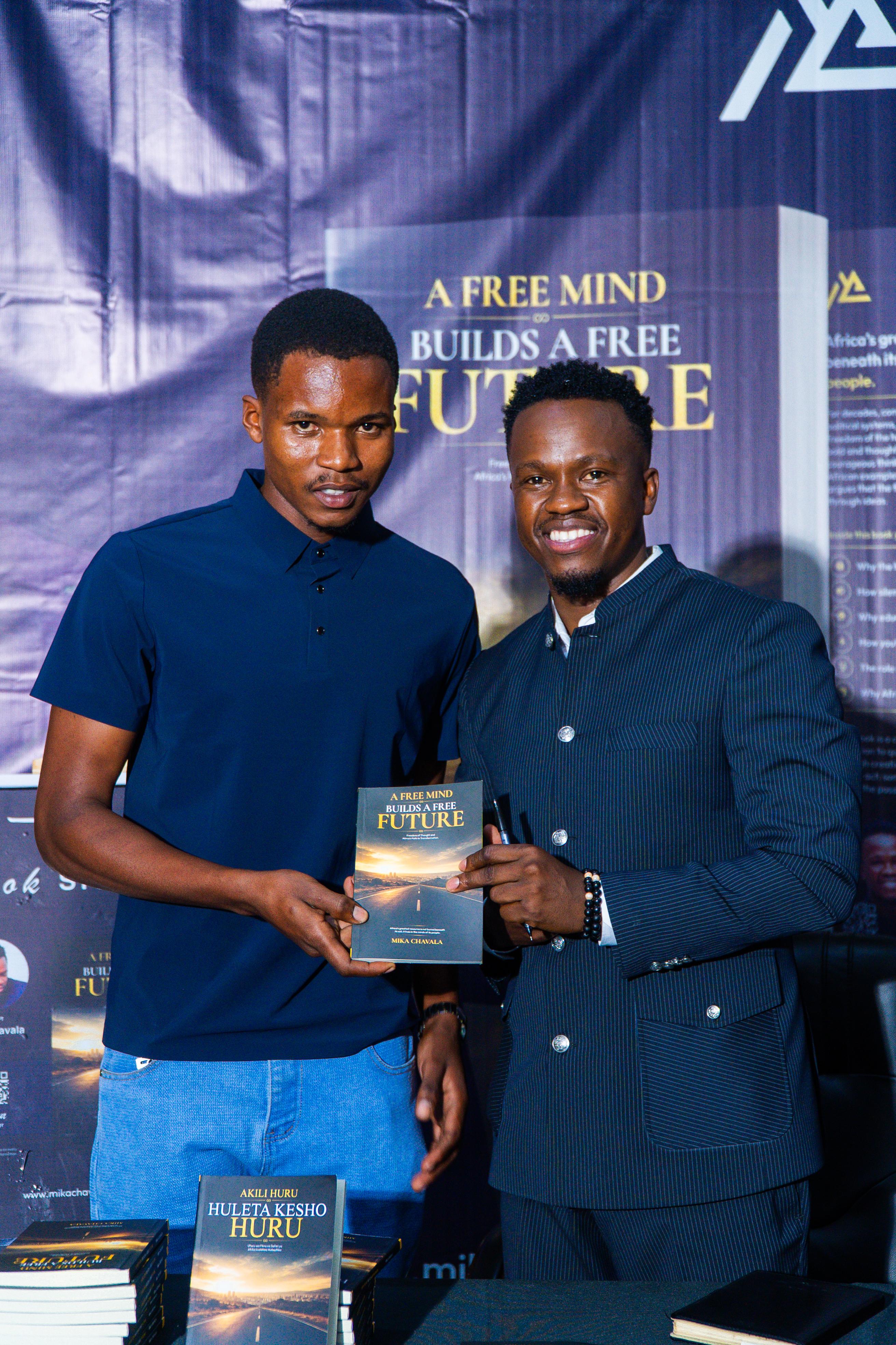 A moment from the book launch