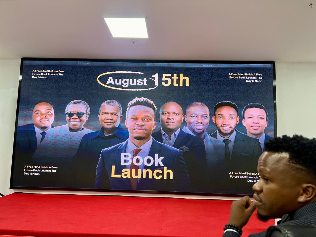 A moment from the book launch
