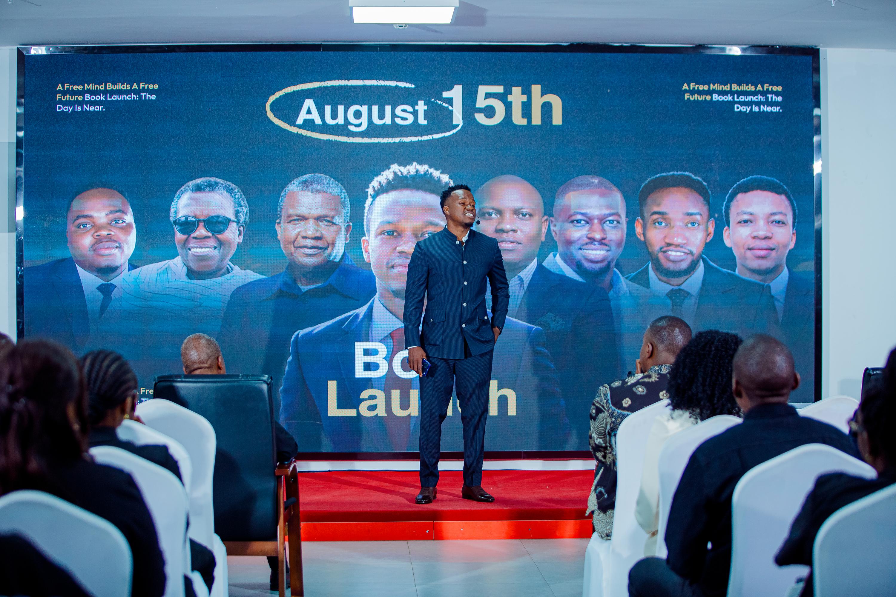 A moment from the book launch