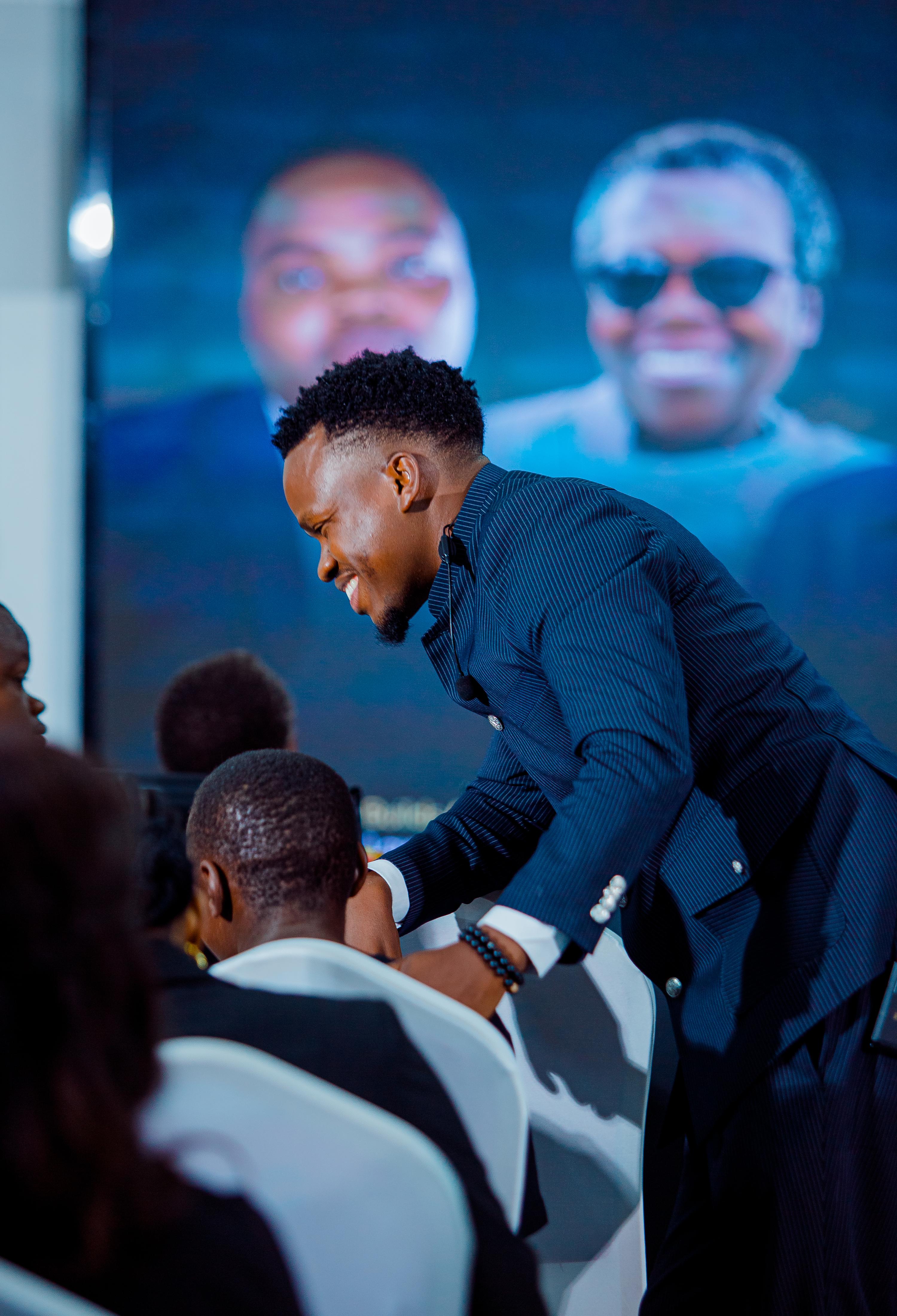 A moment from the book launch