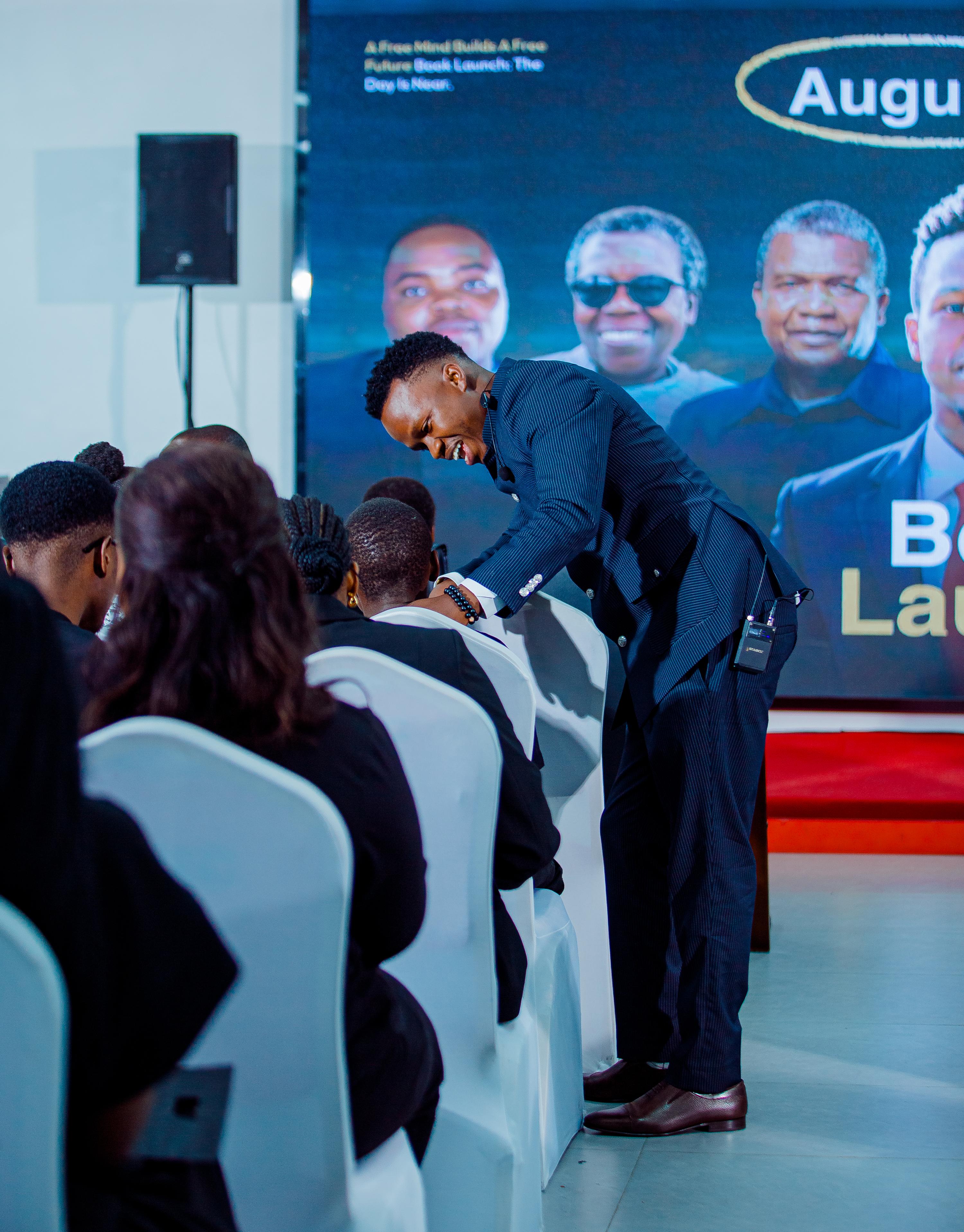 A moment from the book launch