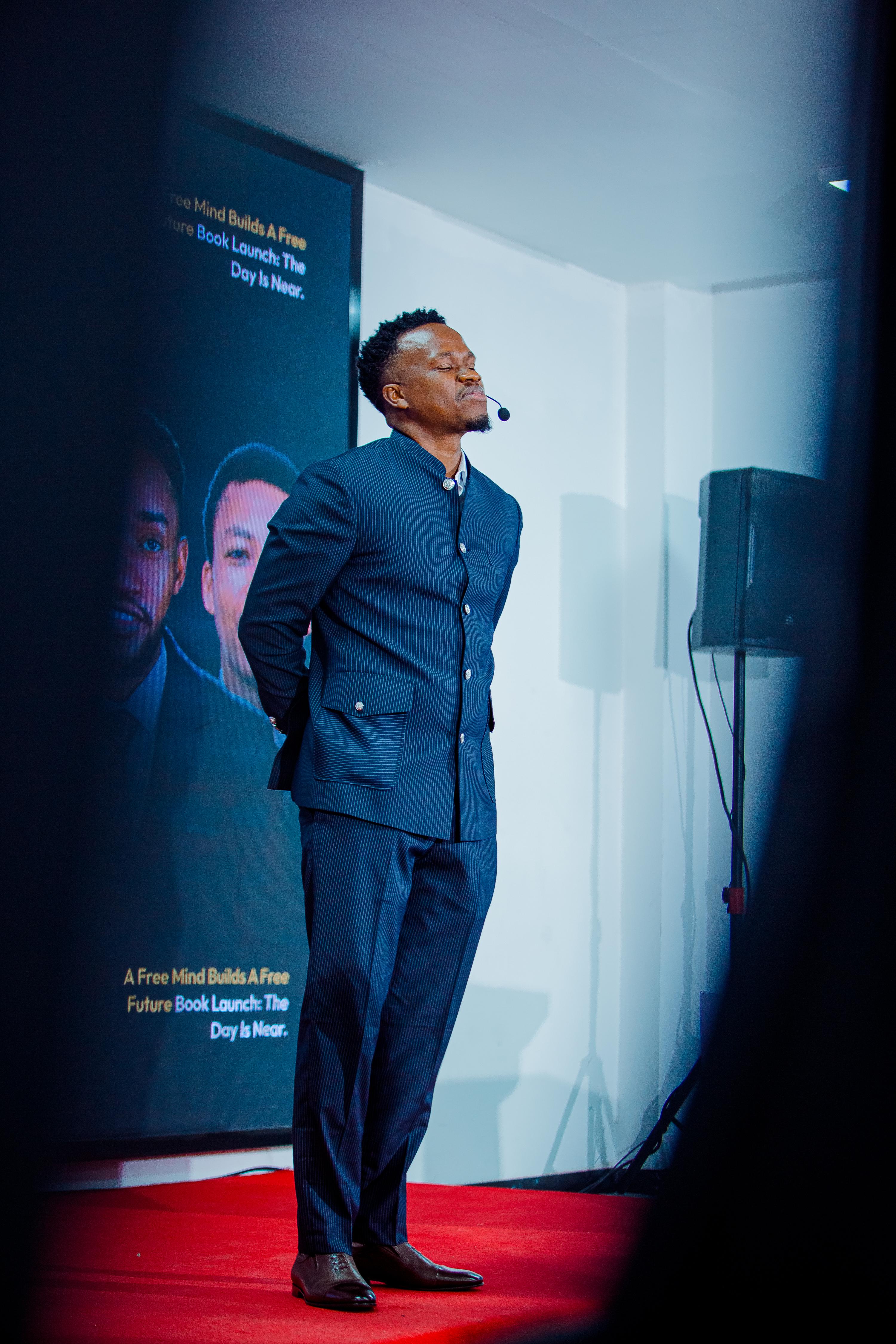 A moment from the book launch