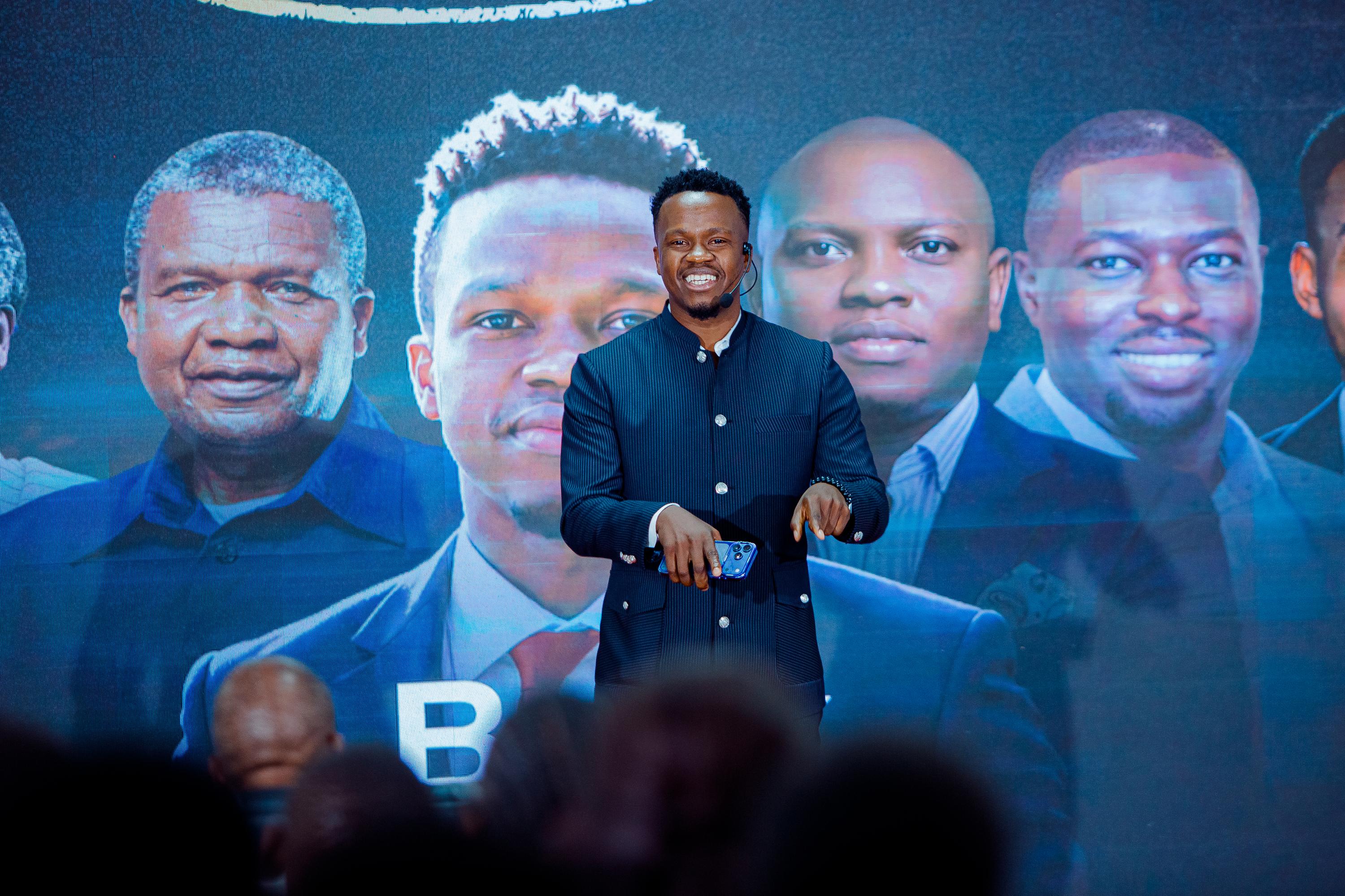 A moment from the book launch
