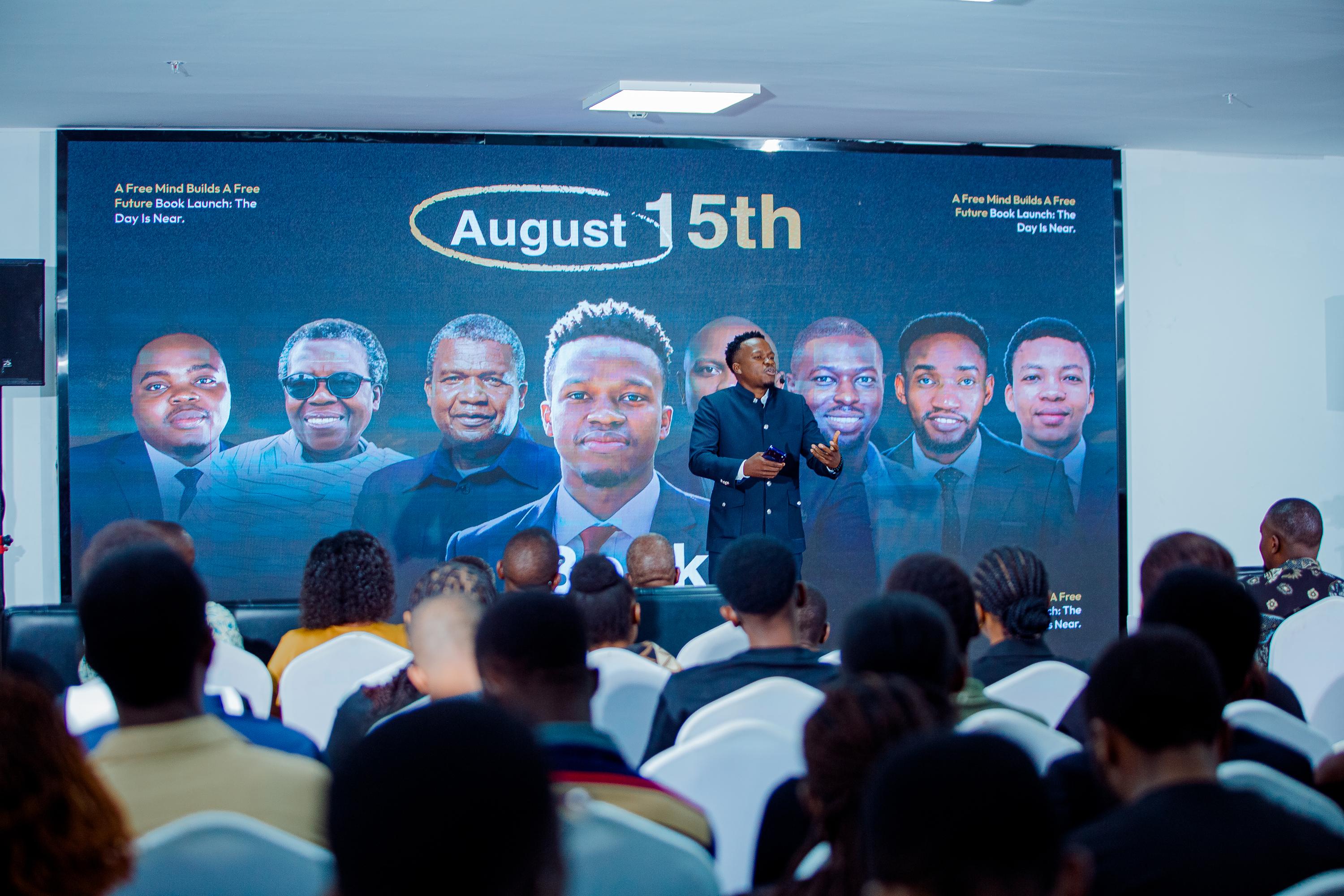 A moment from the book launch
