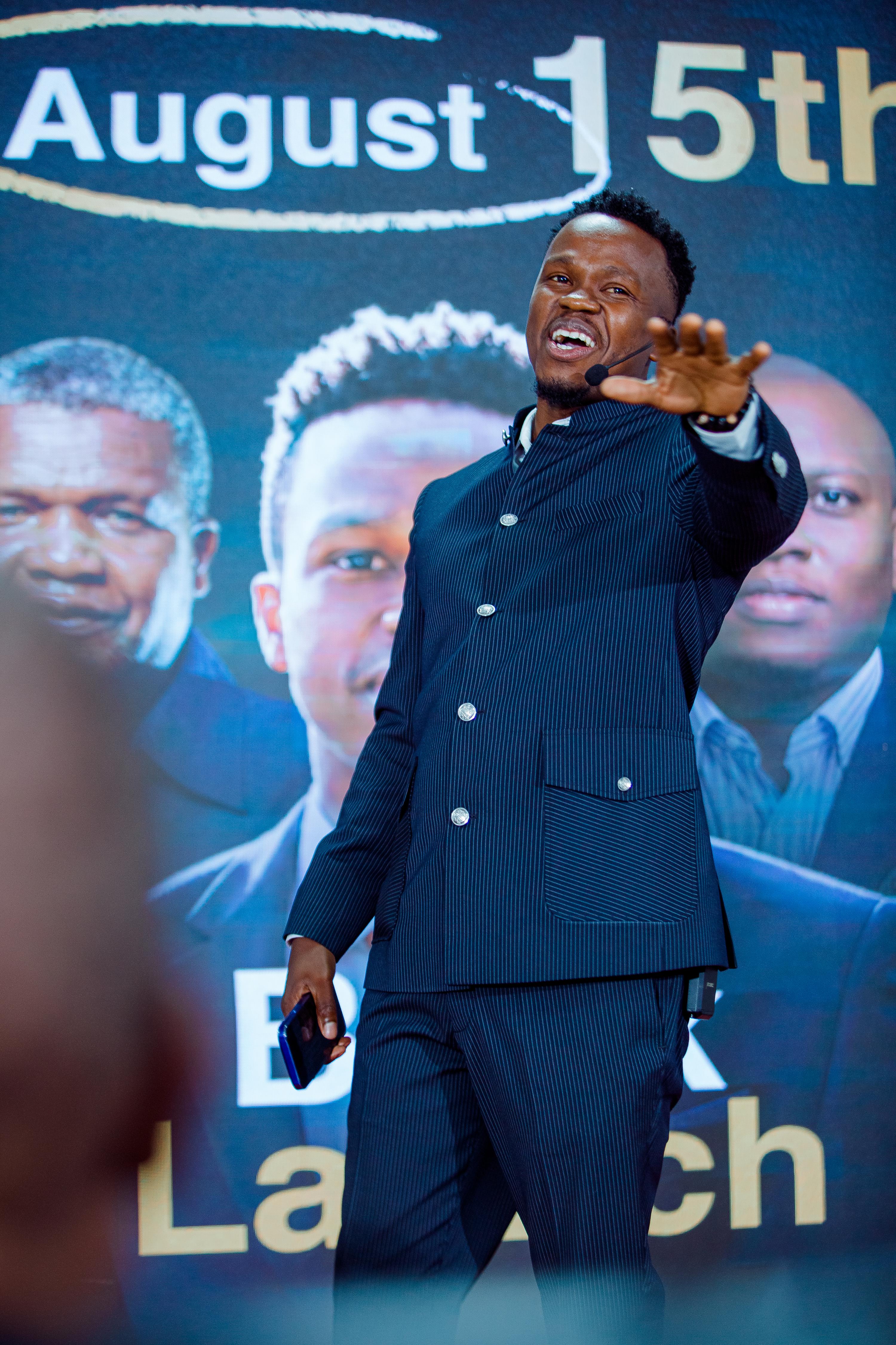 A moment from the book launch