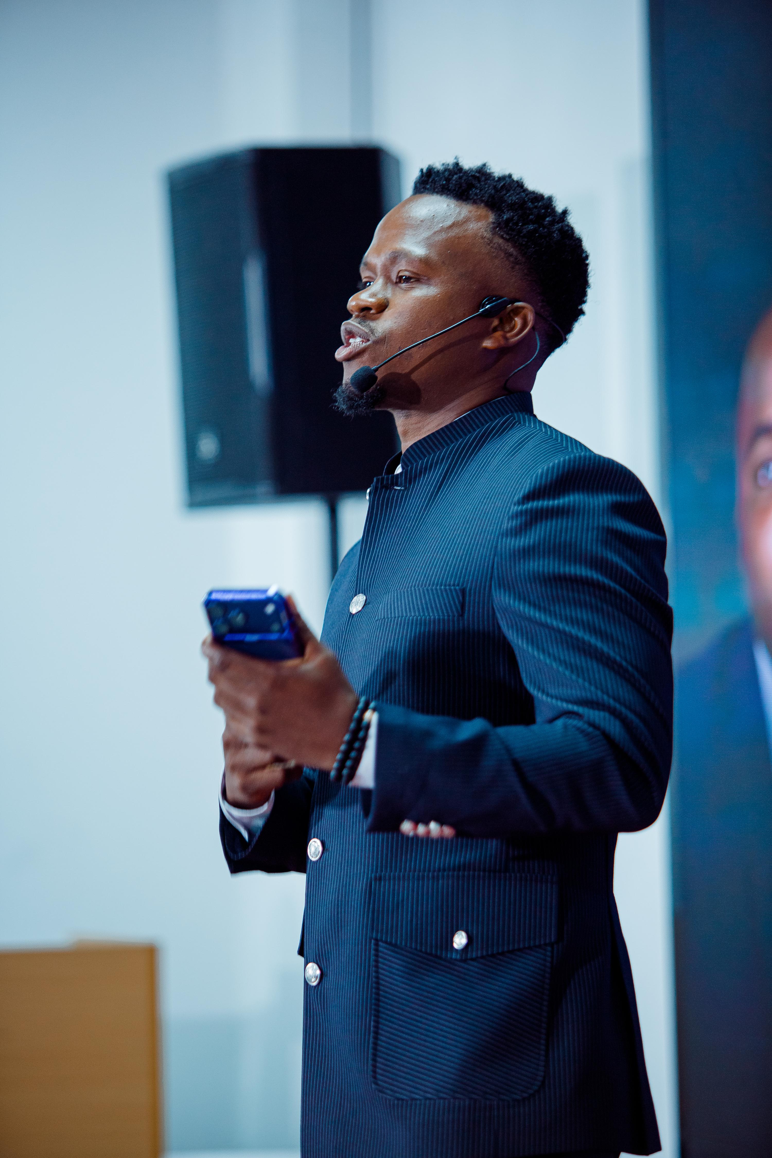 A moment from the book launch