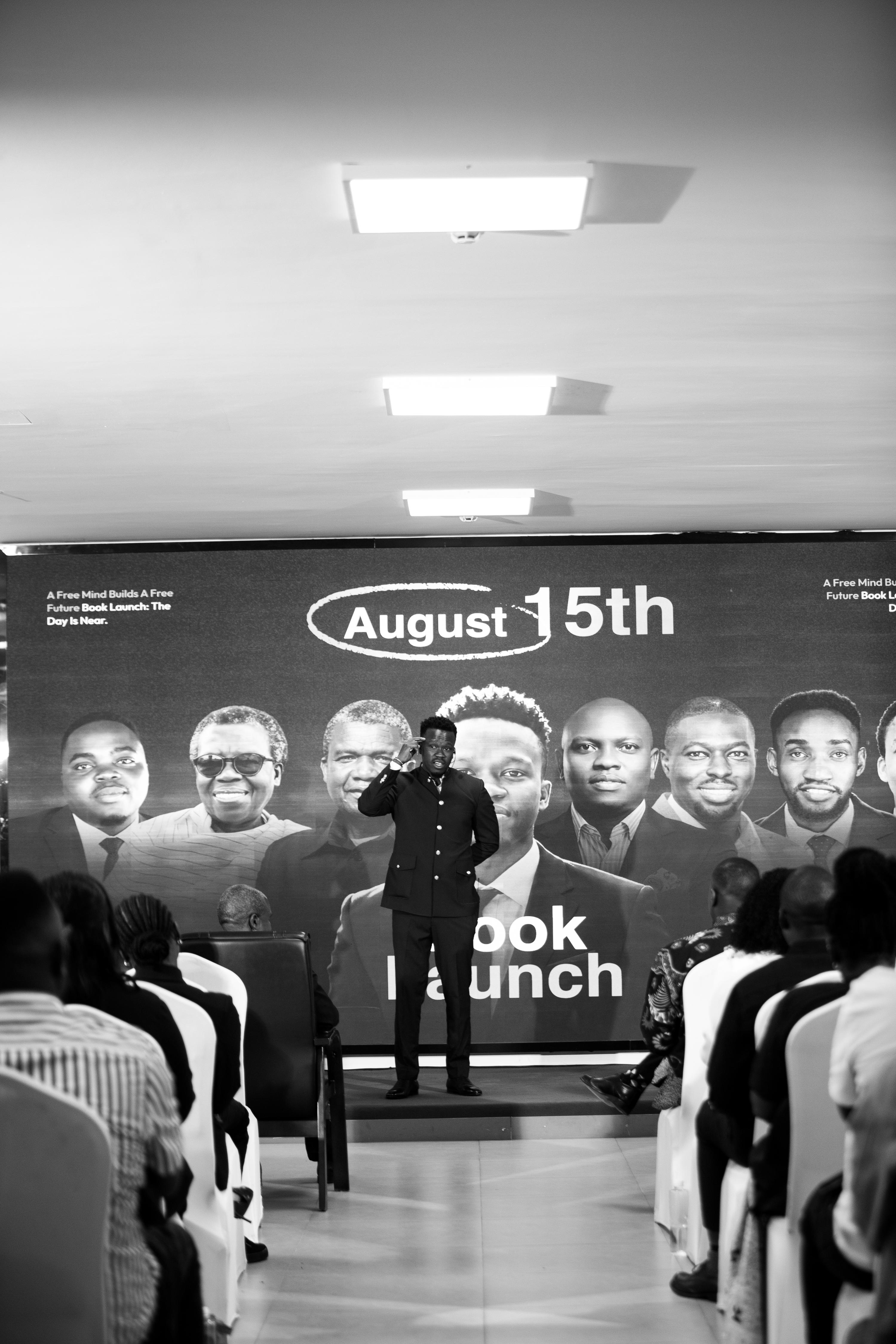 A moment from the book launch