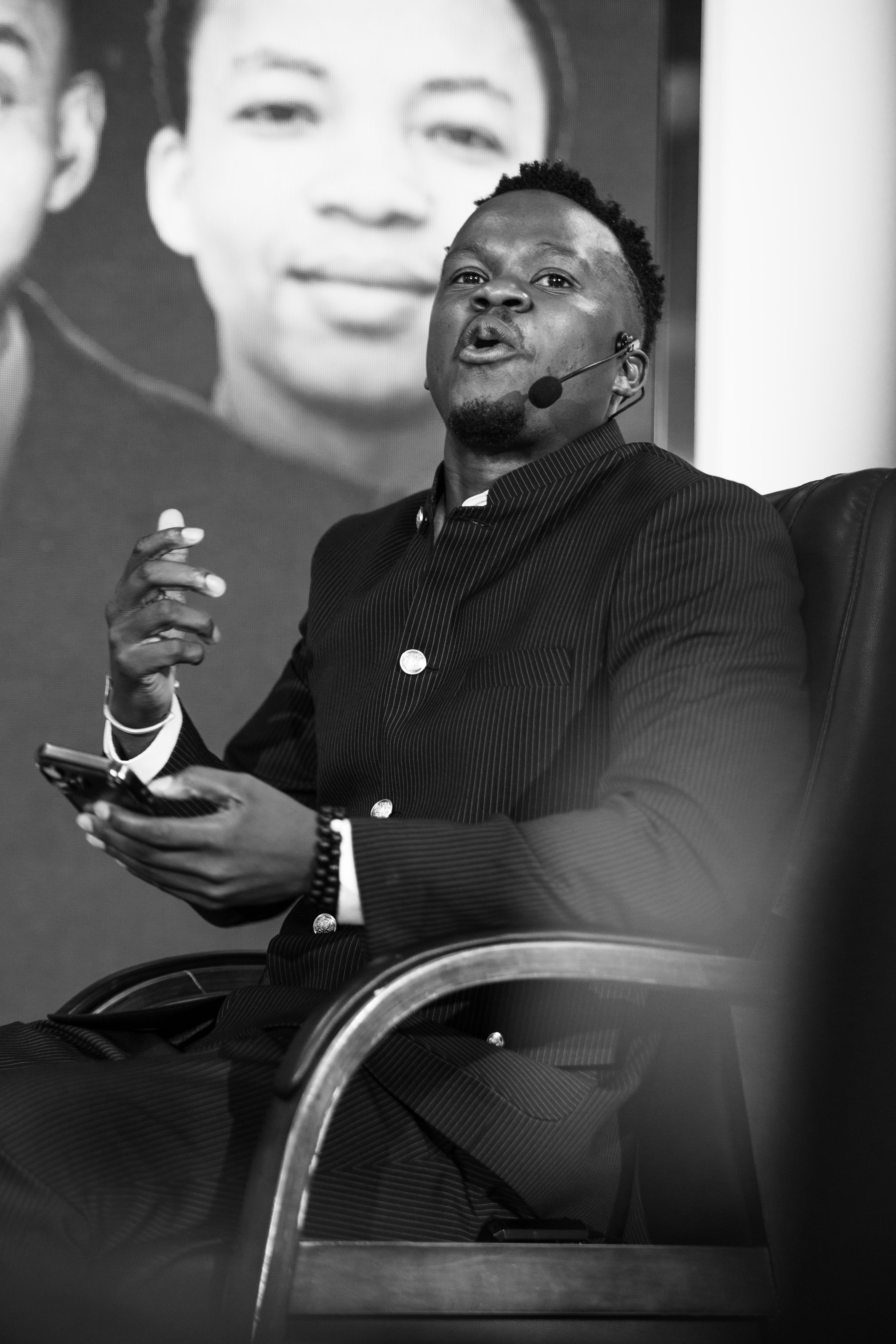 A moment from the book launch