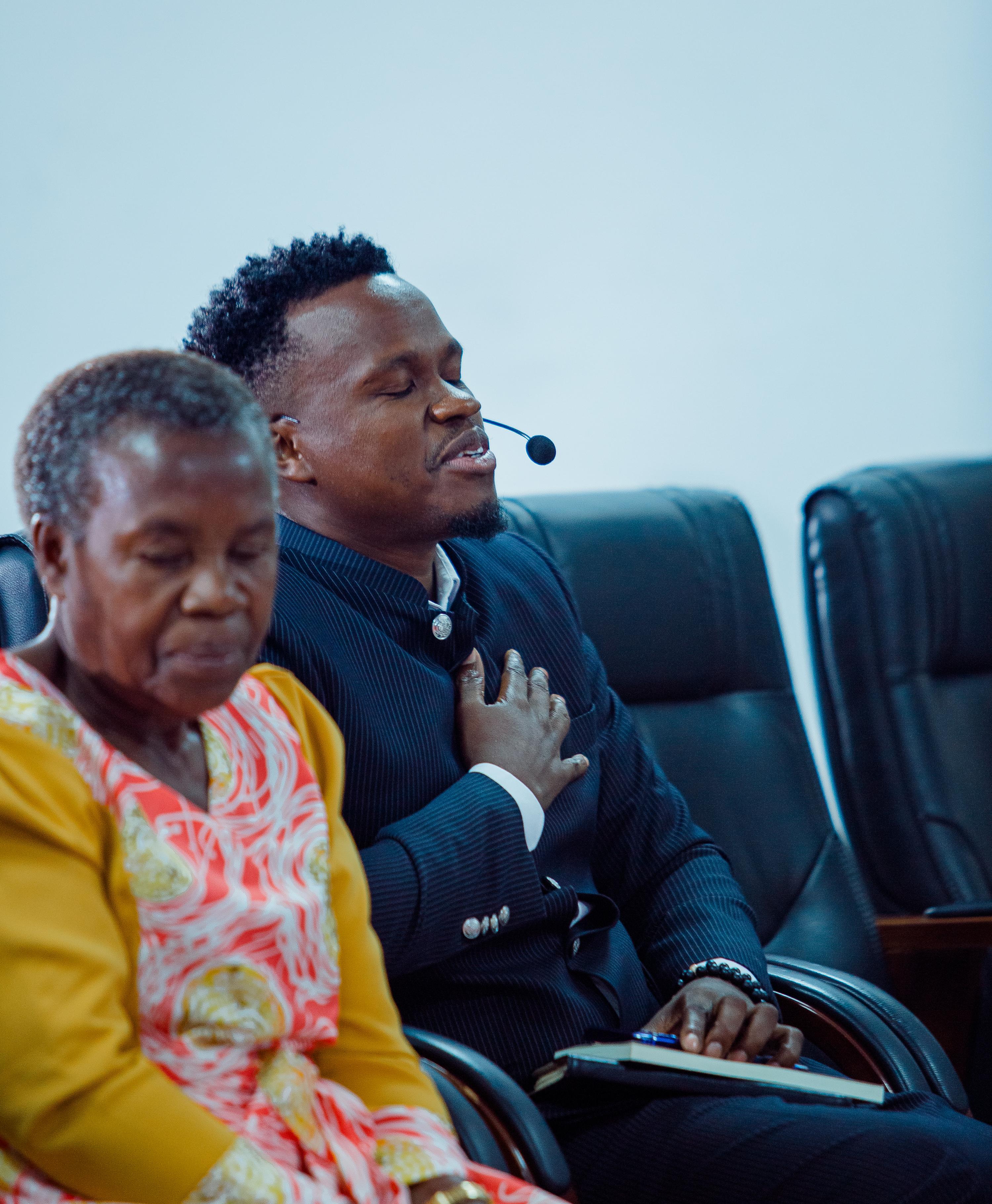 A moment from the book launch