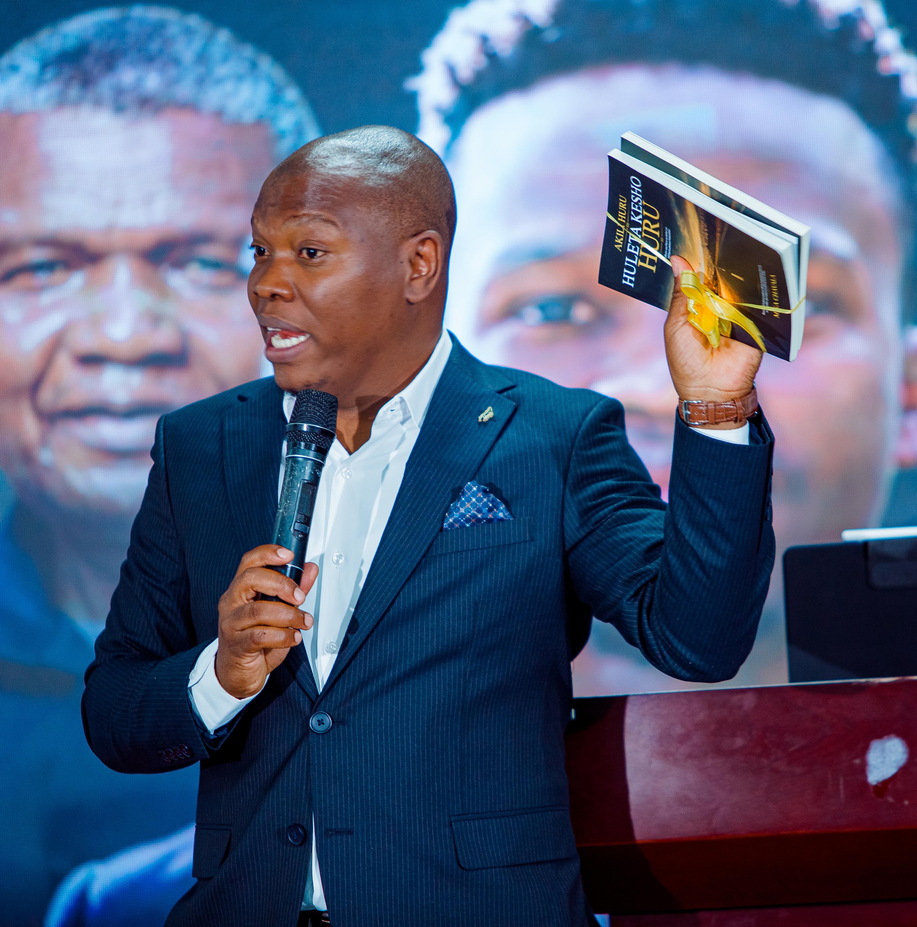 A moment from the book launch