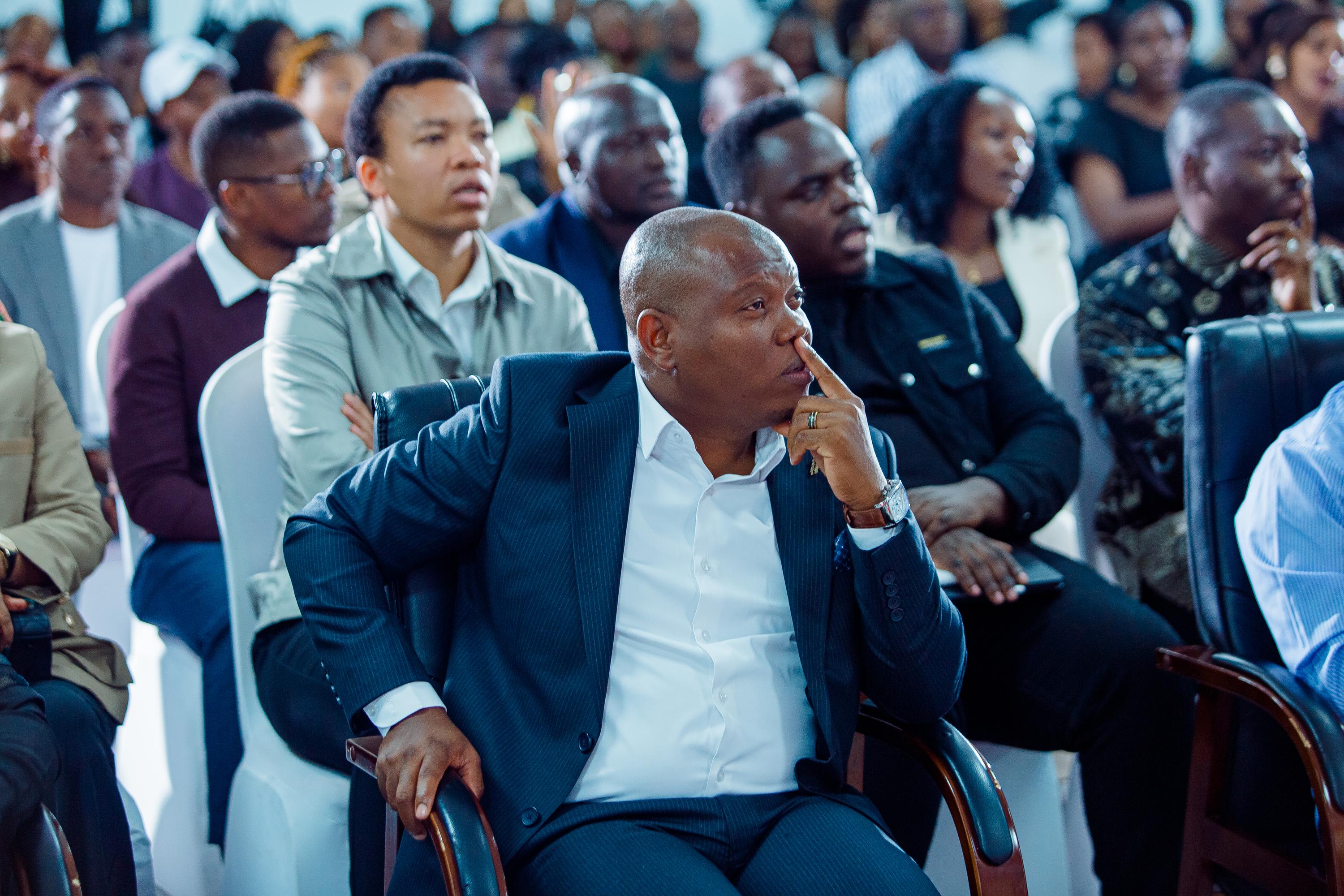 A moment from the book launch