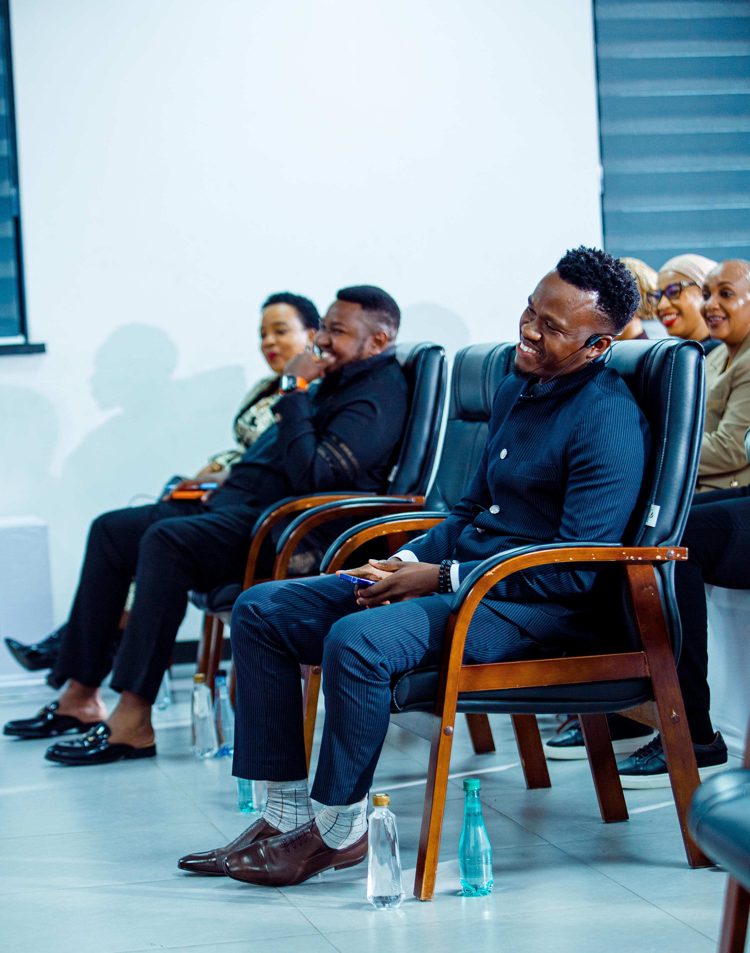 A moment from the book launch