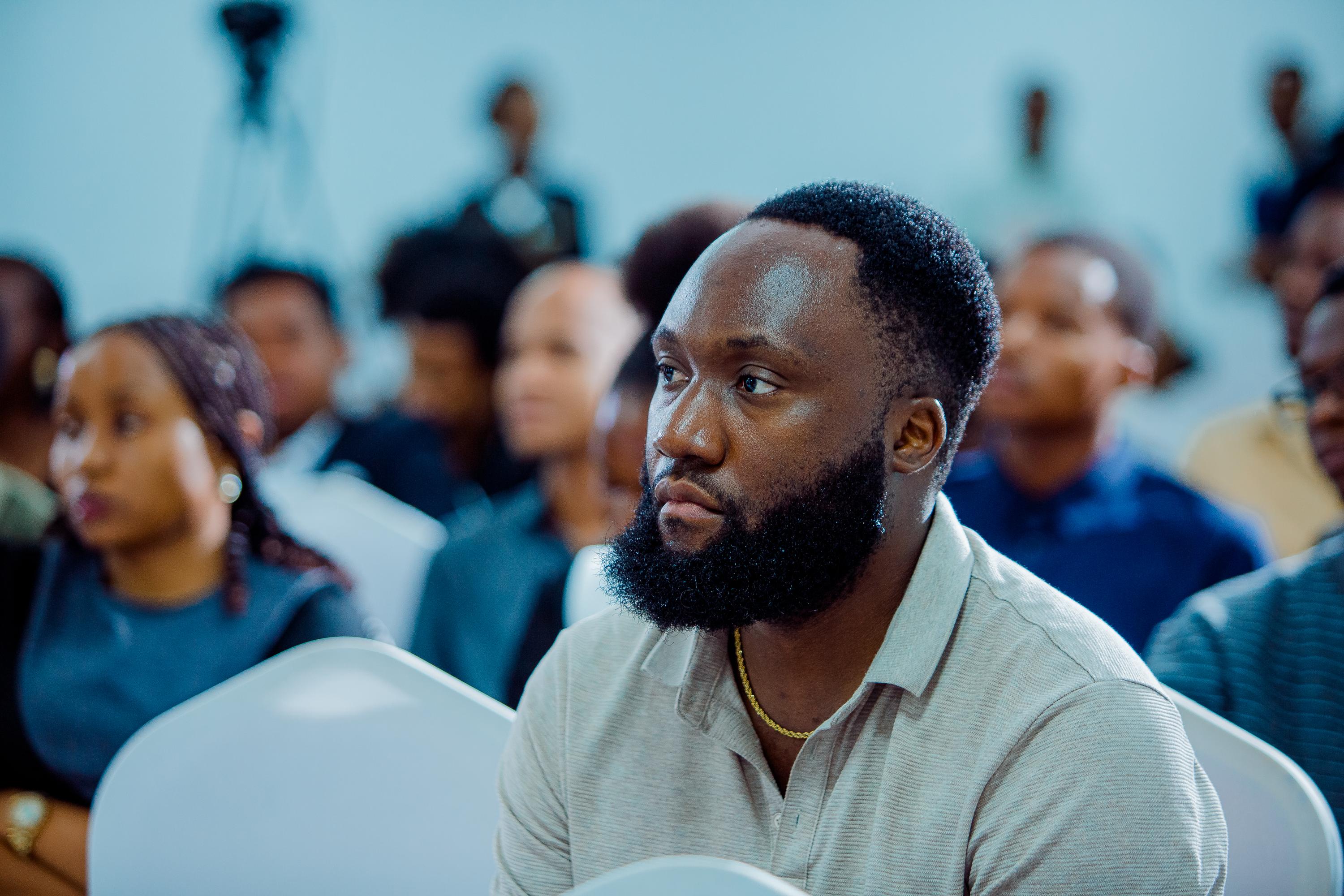 A moment from the book launch