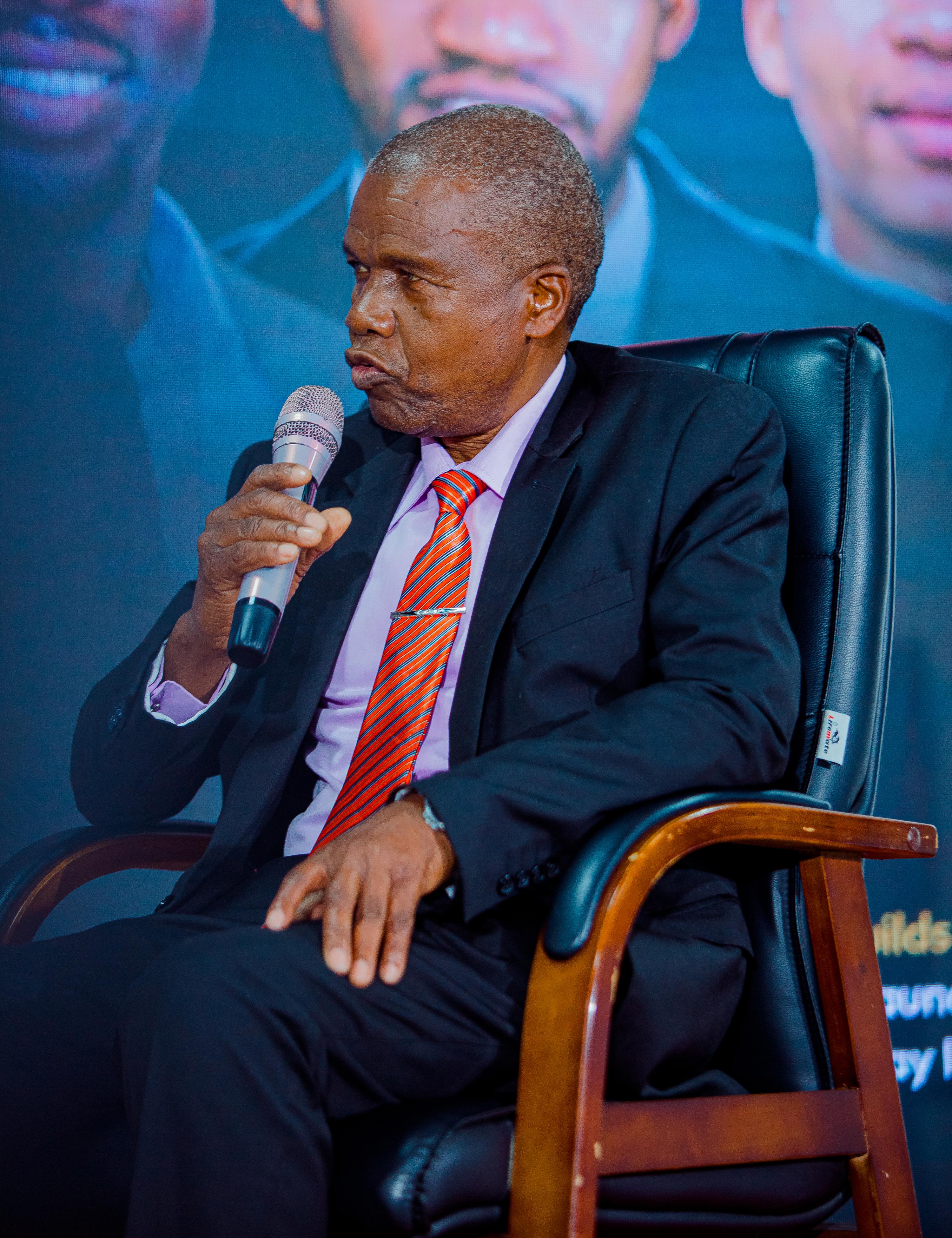 A moment from the book launch