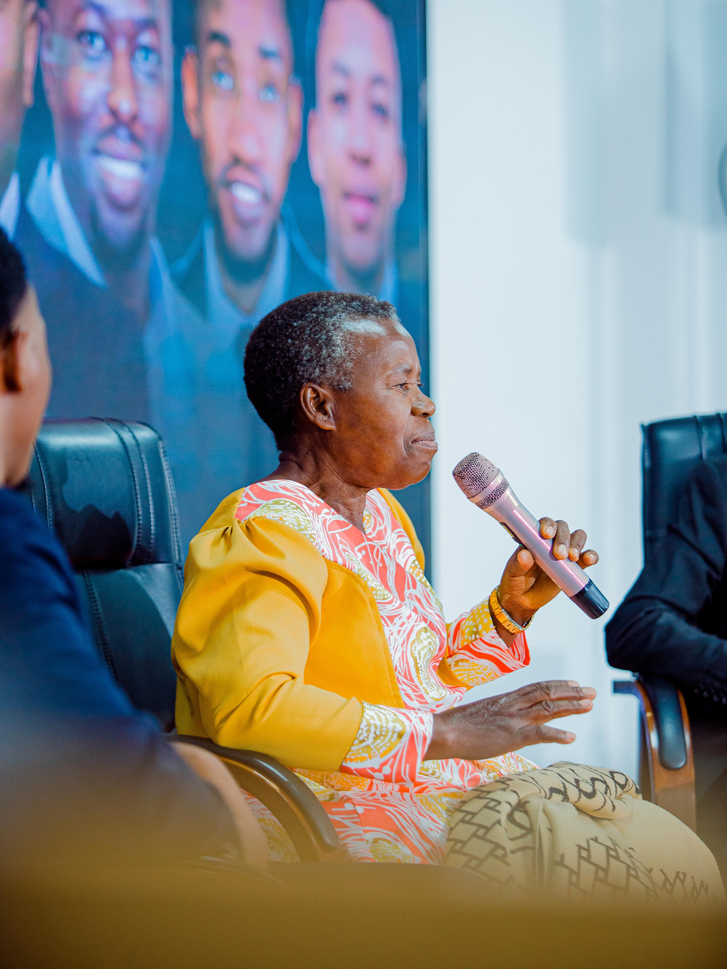 A moment from the book launch