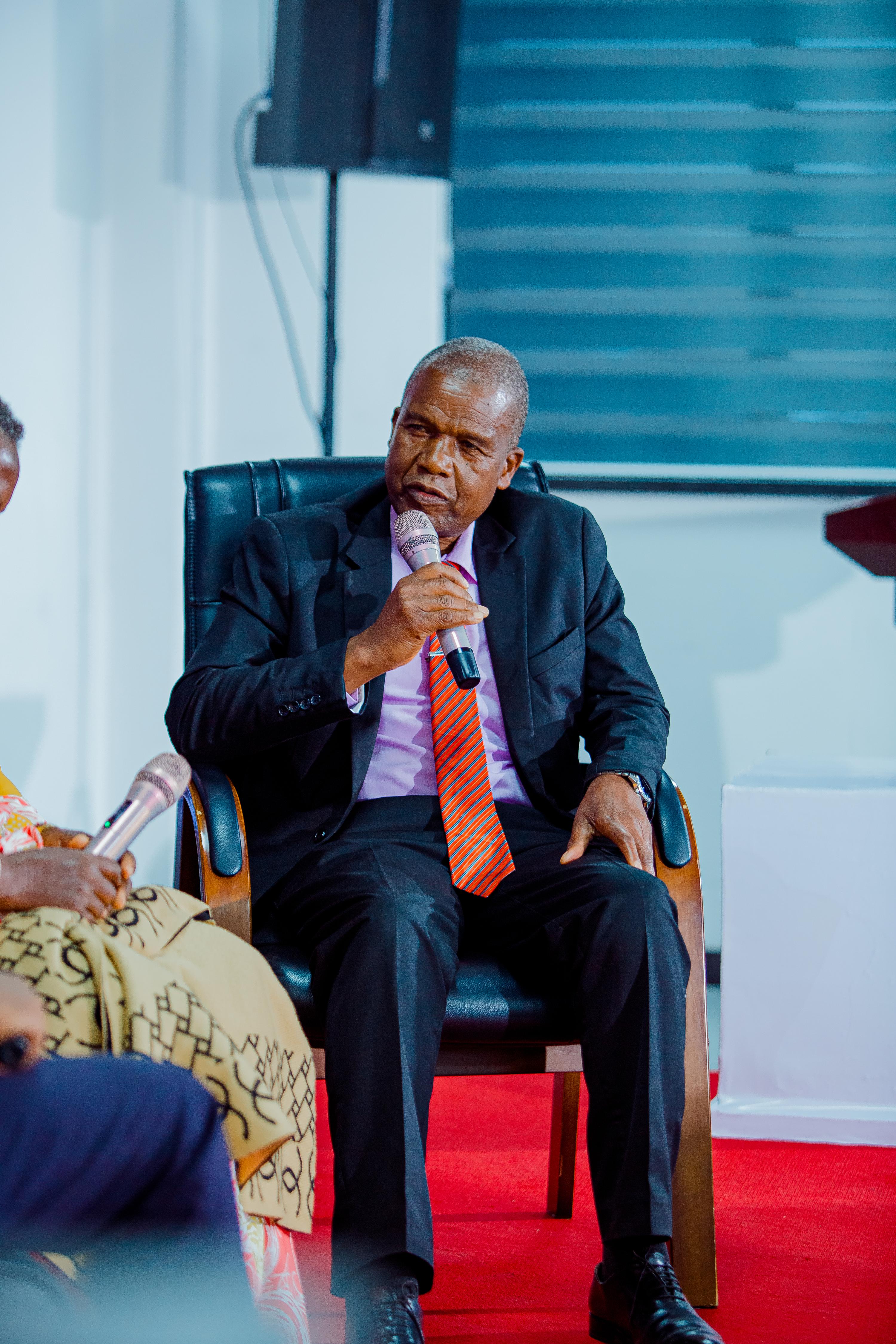 A moment from the book launch