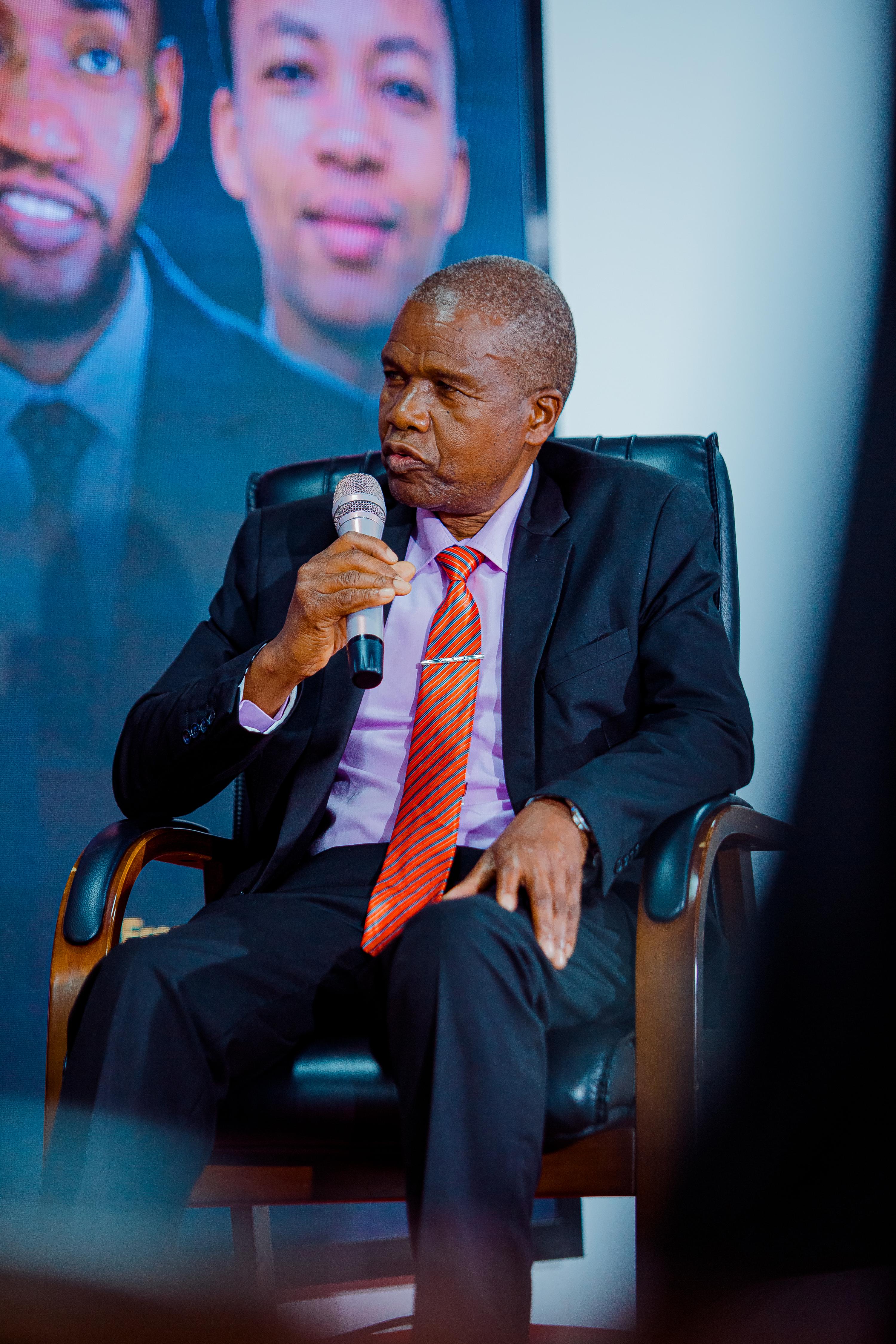 A moment from the book launch