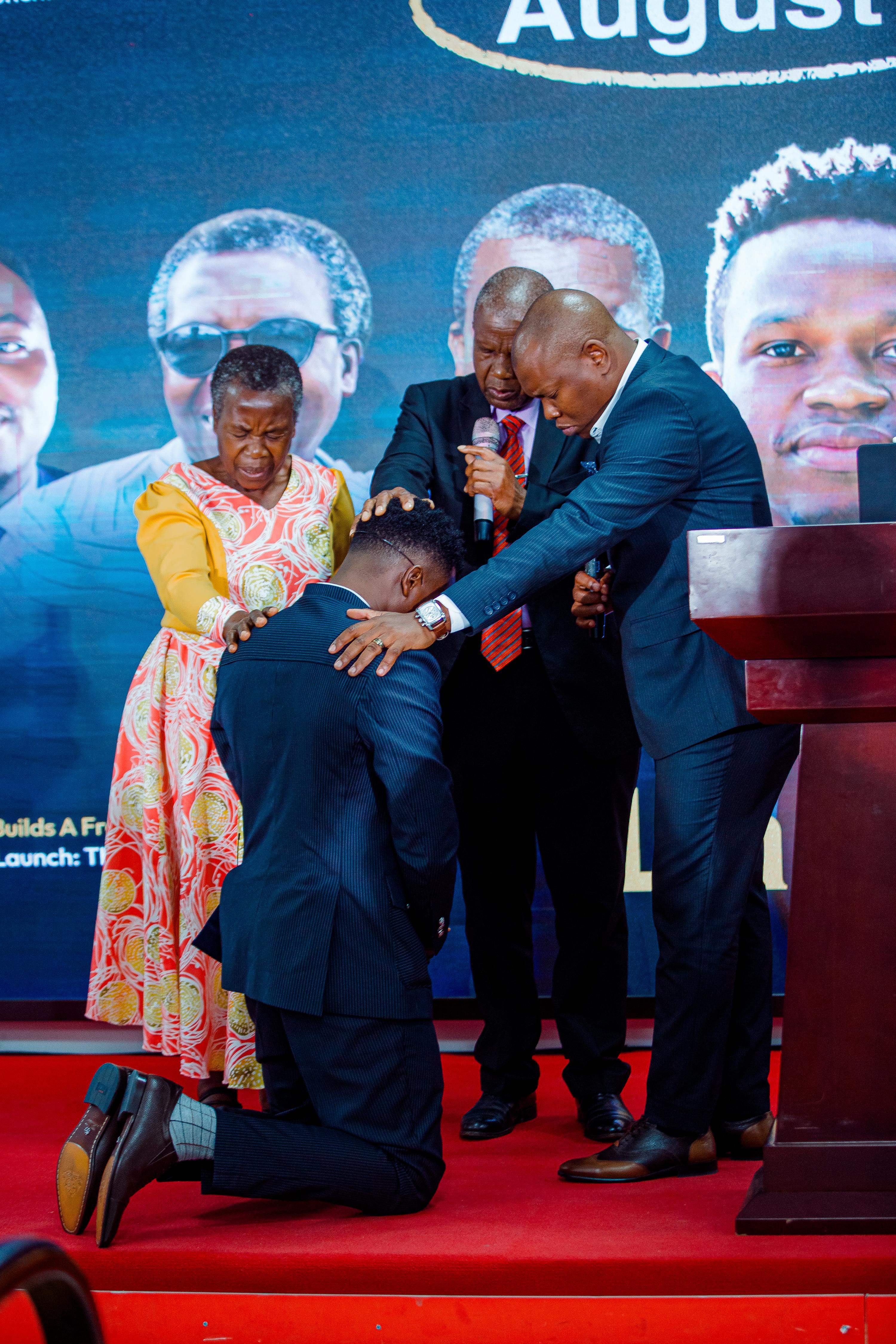A moment from the book launch