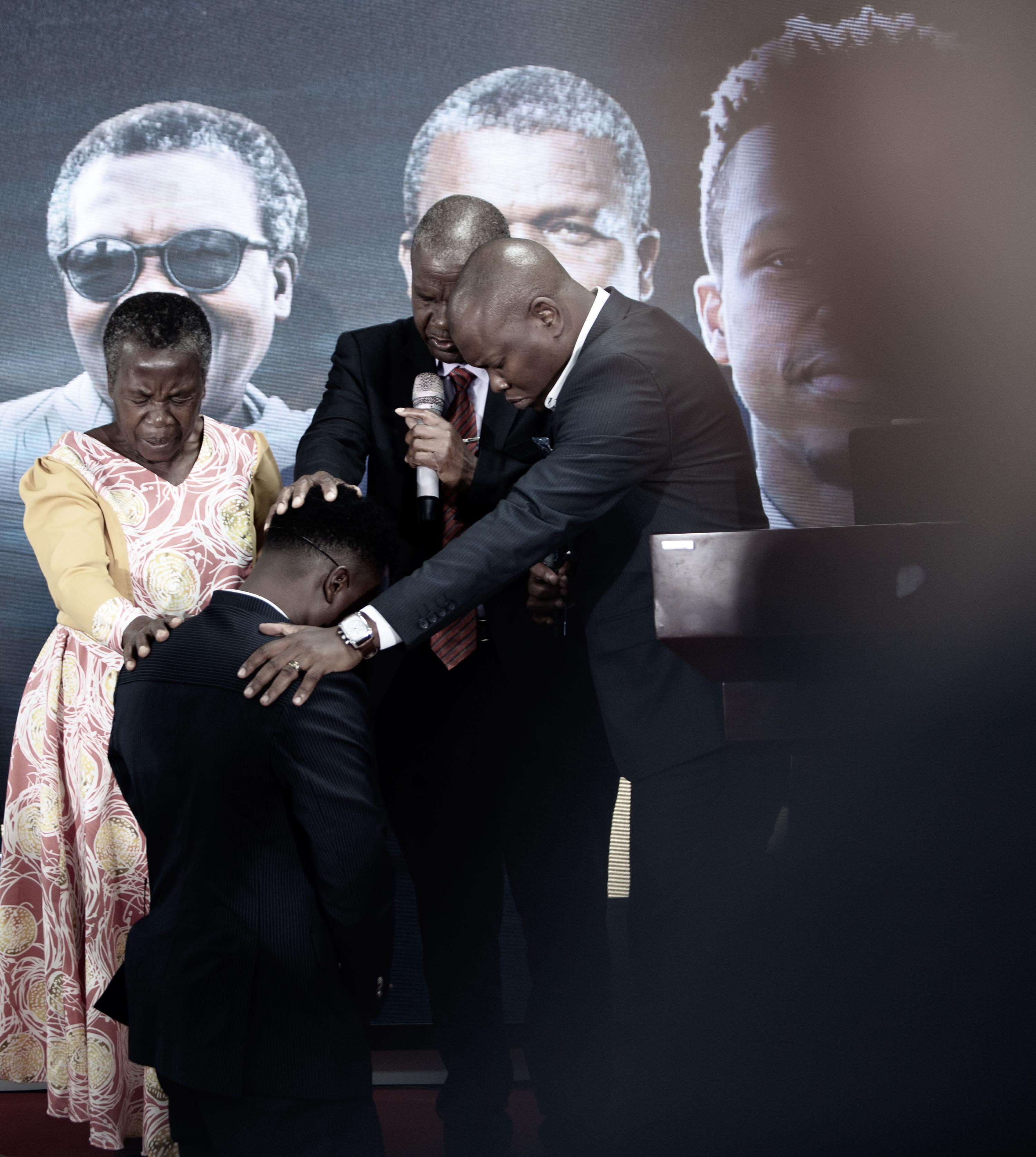 A moment from the book launch