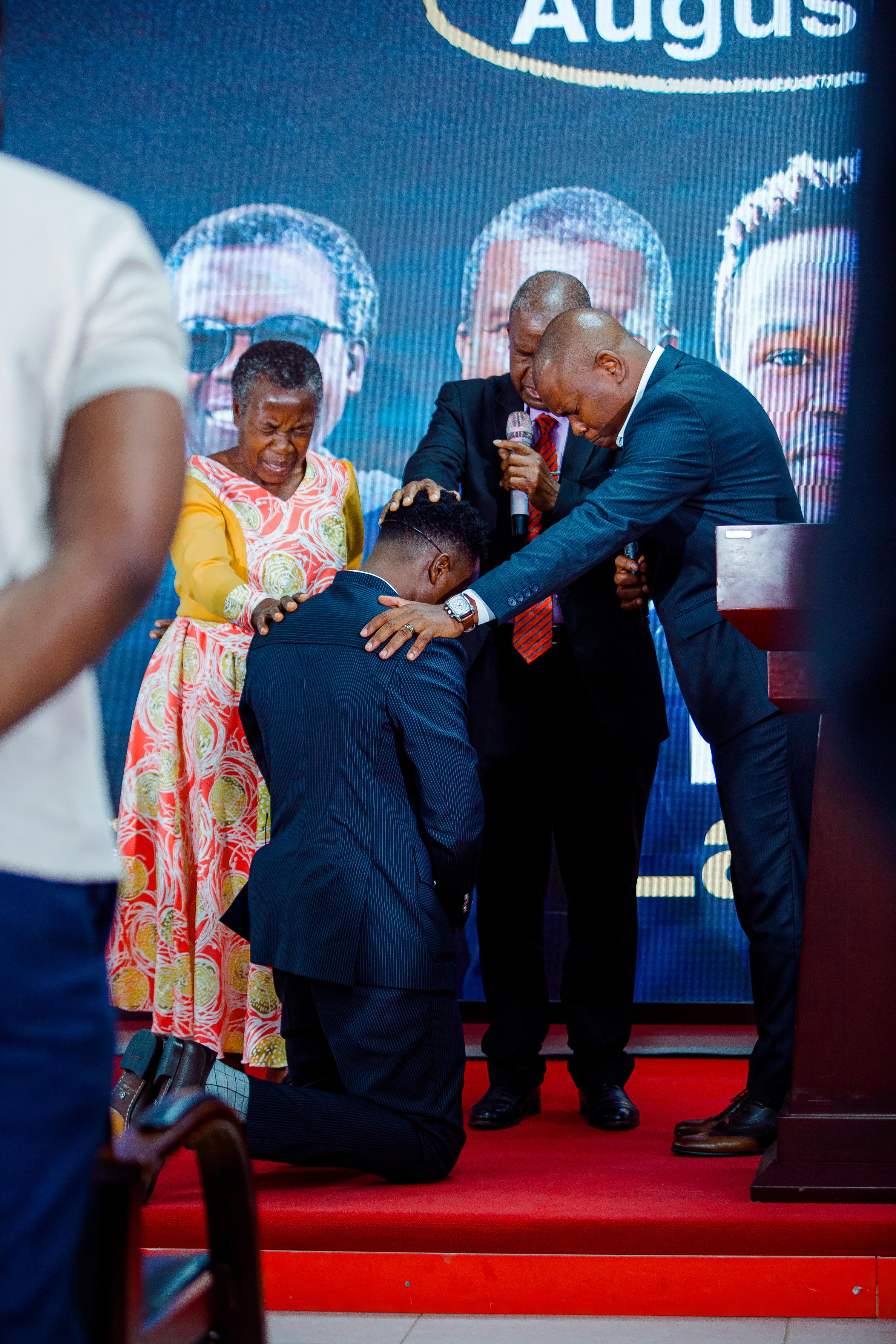 A moment from the book launch