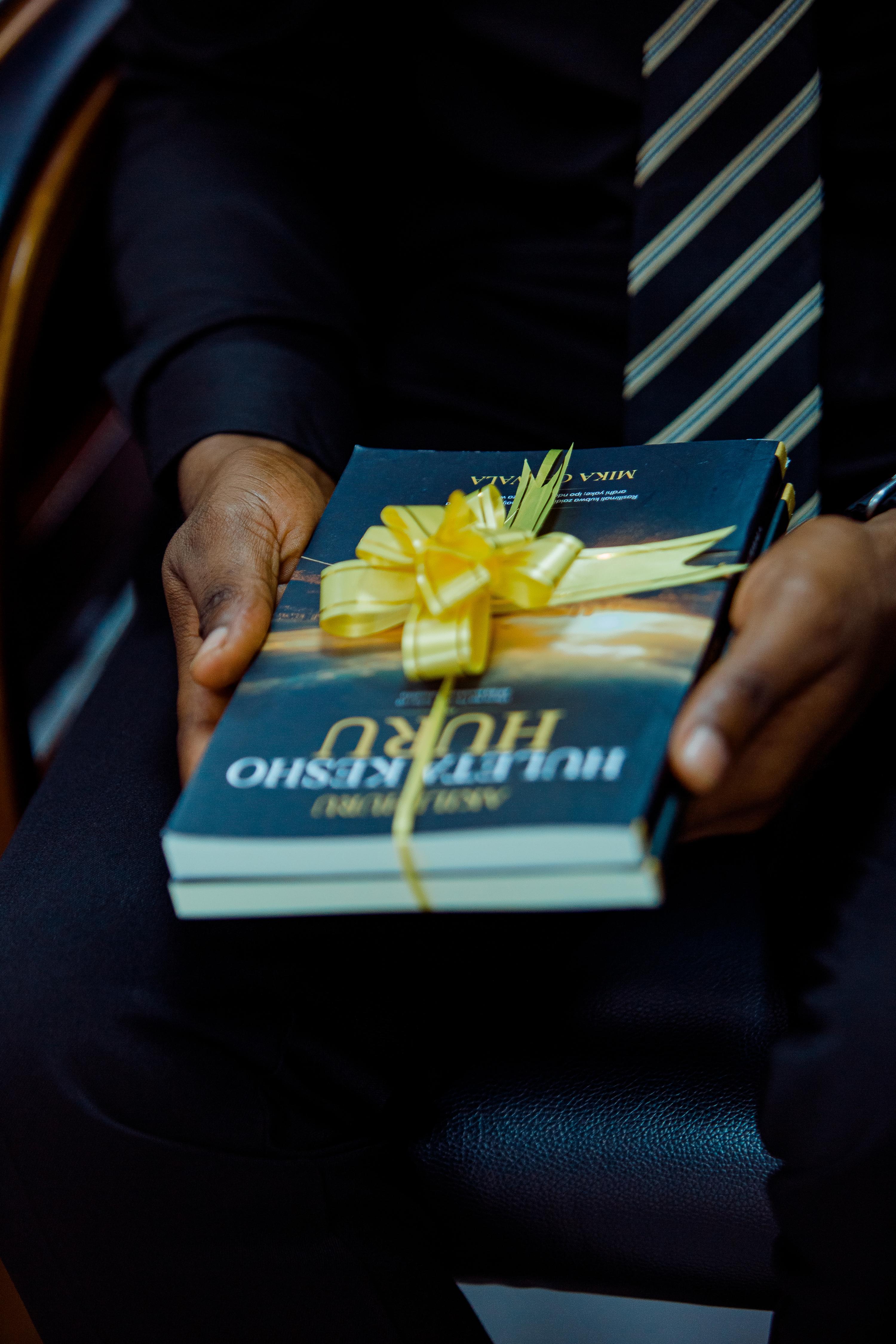 A moment from the book launch
