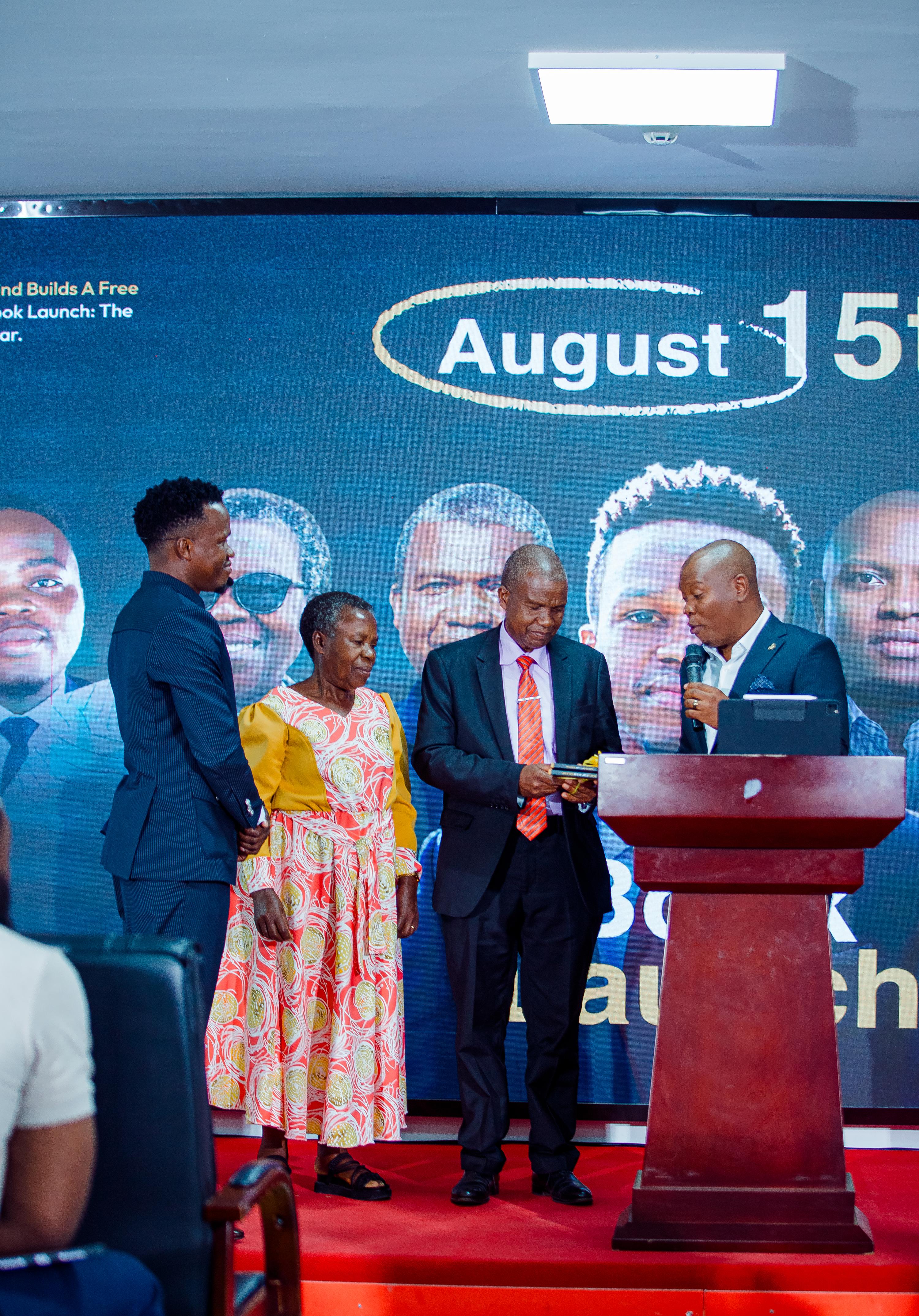 A moment from the book launch