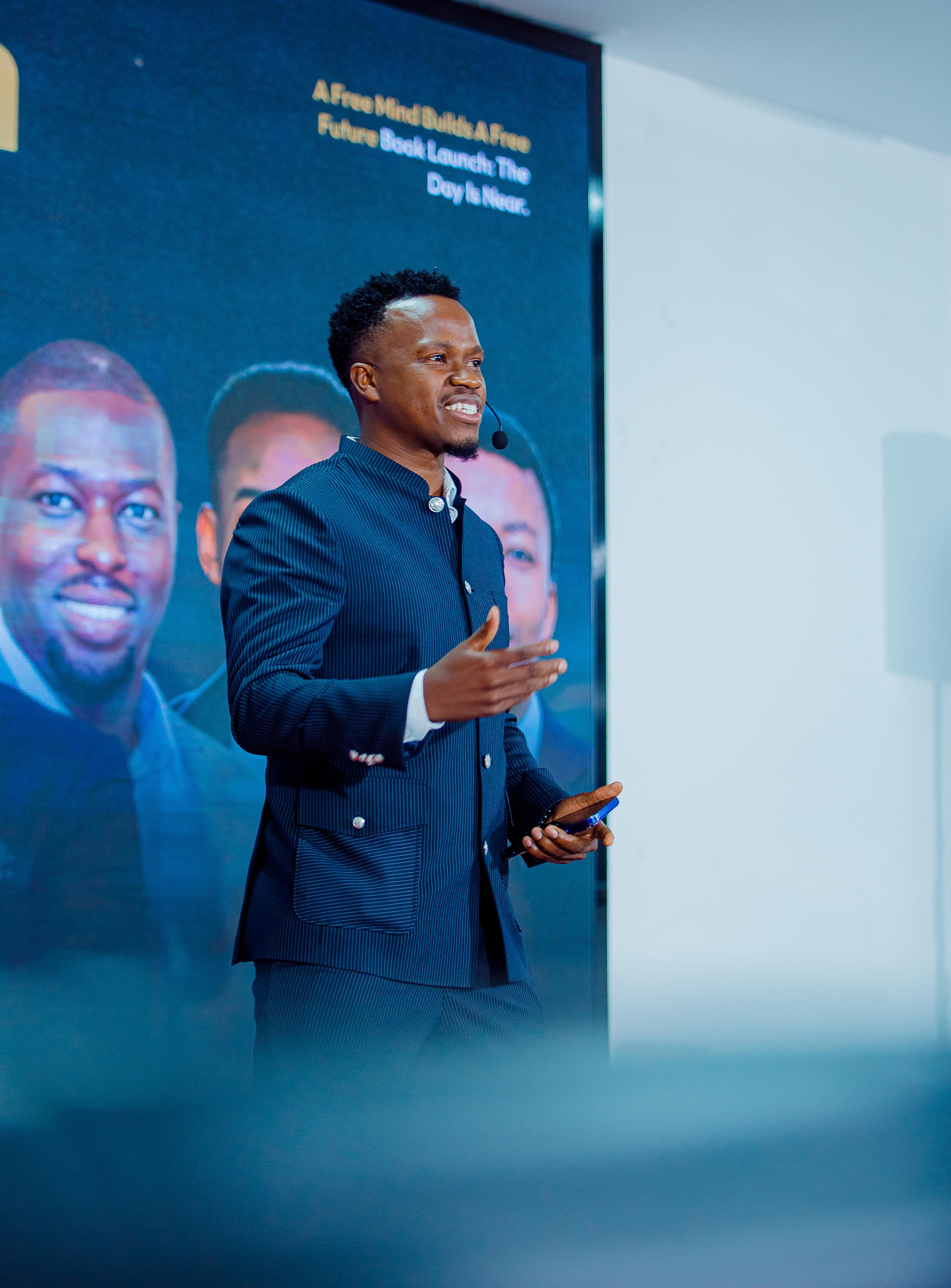A moment from the book launch