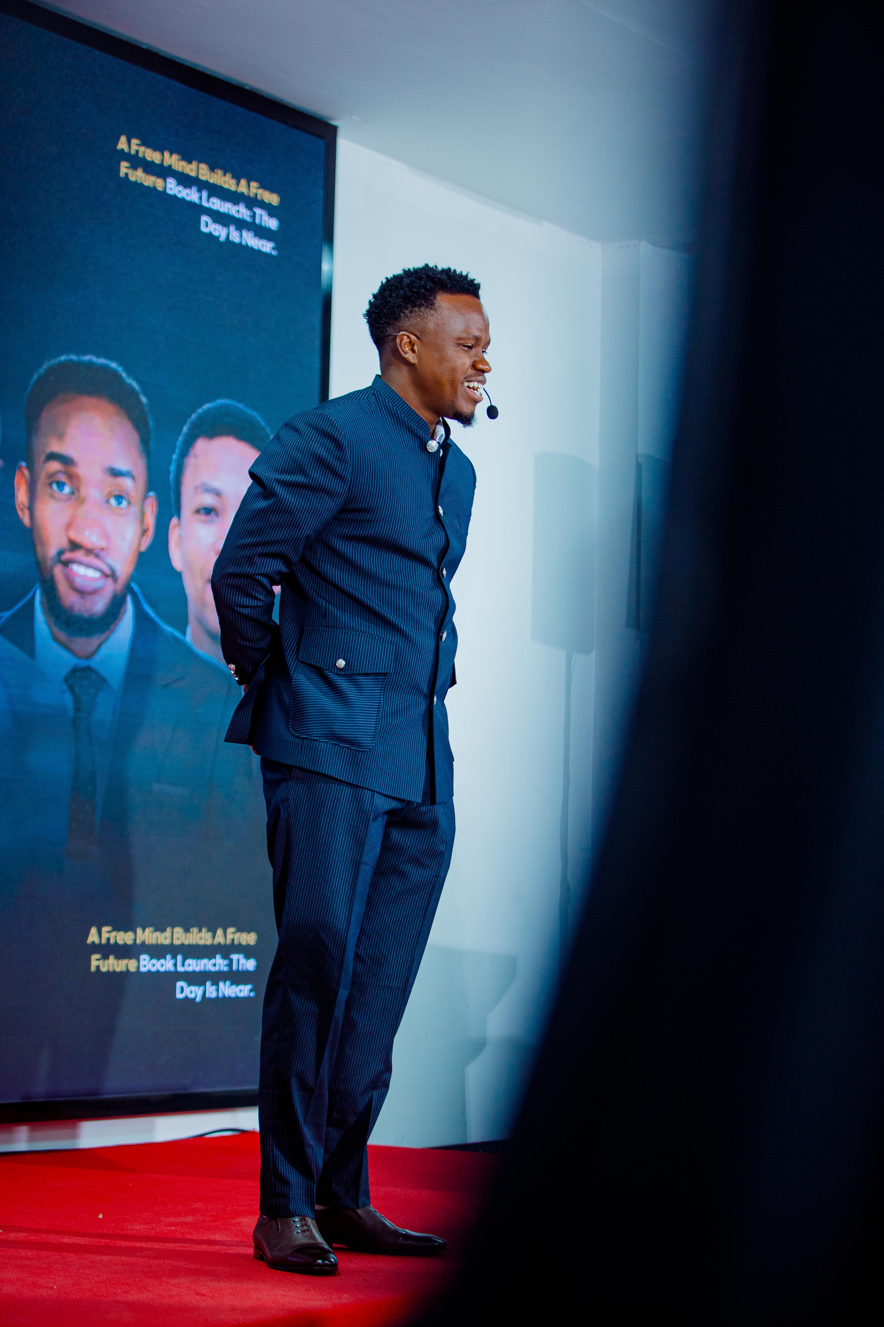 A moment from the book launch