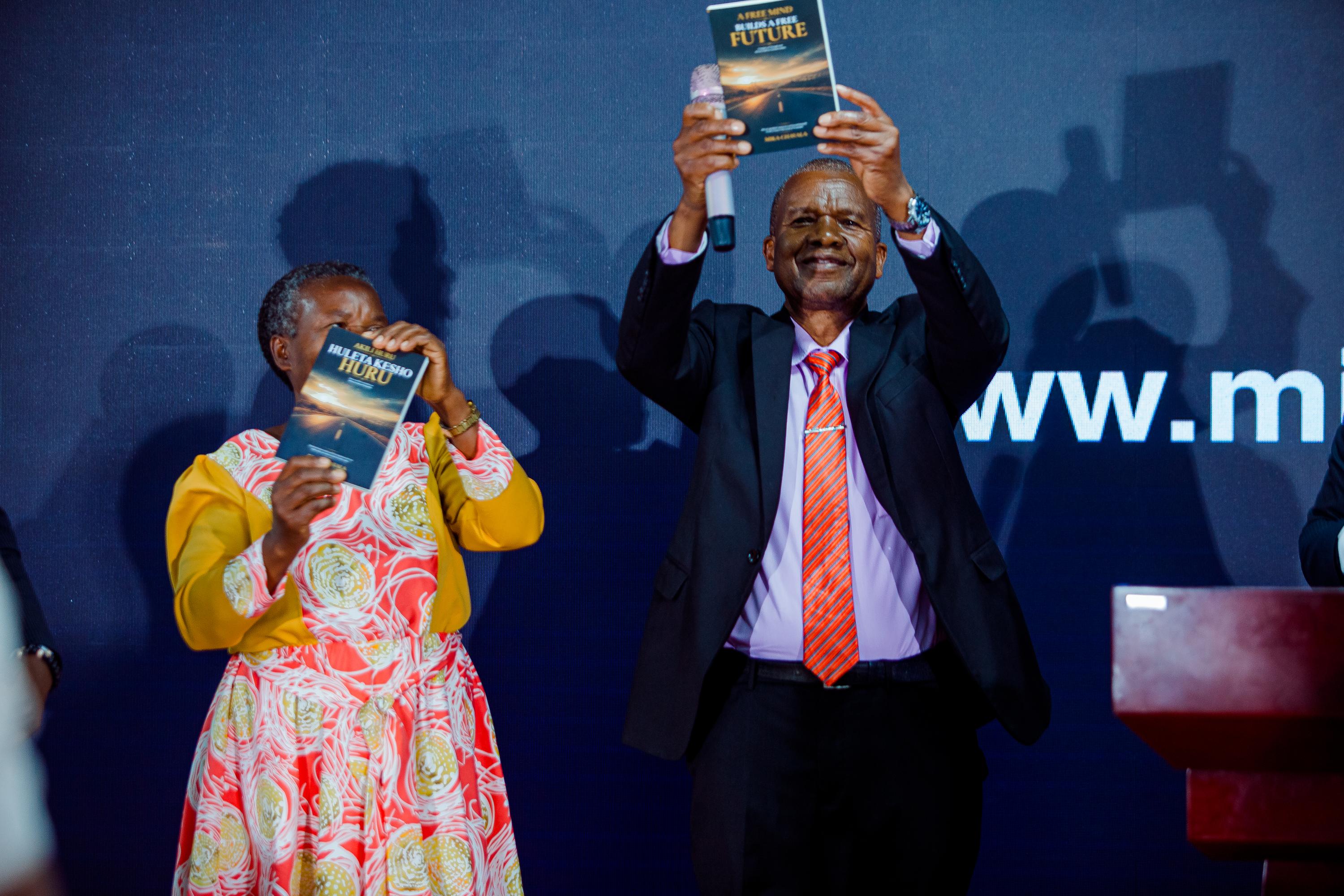 A moment from the book launch