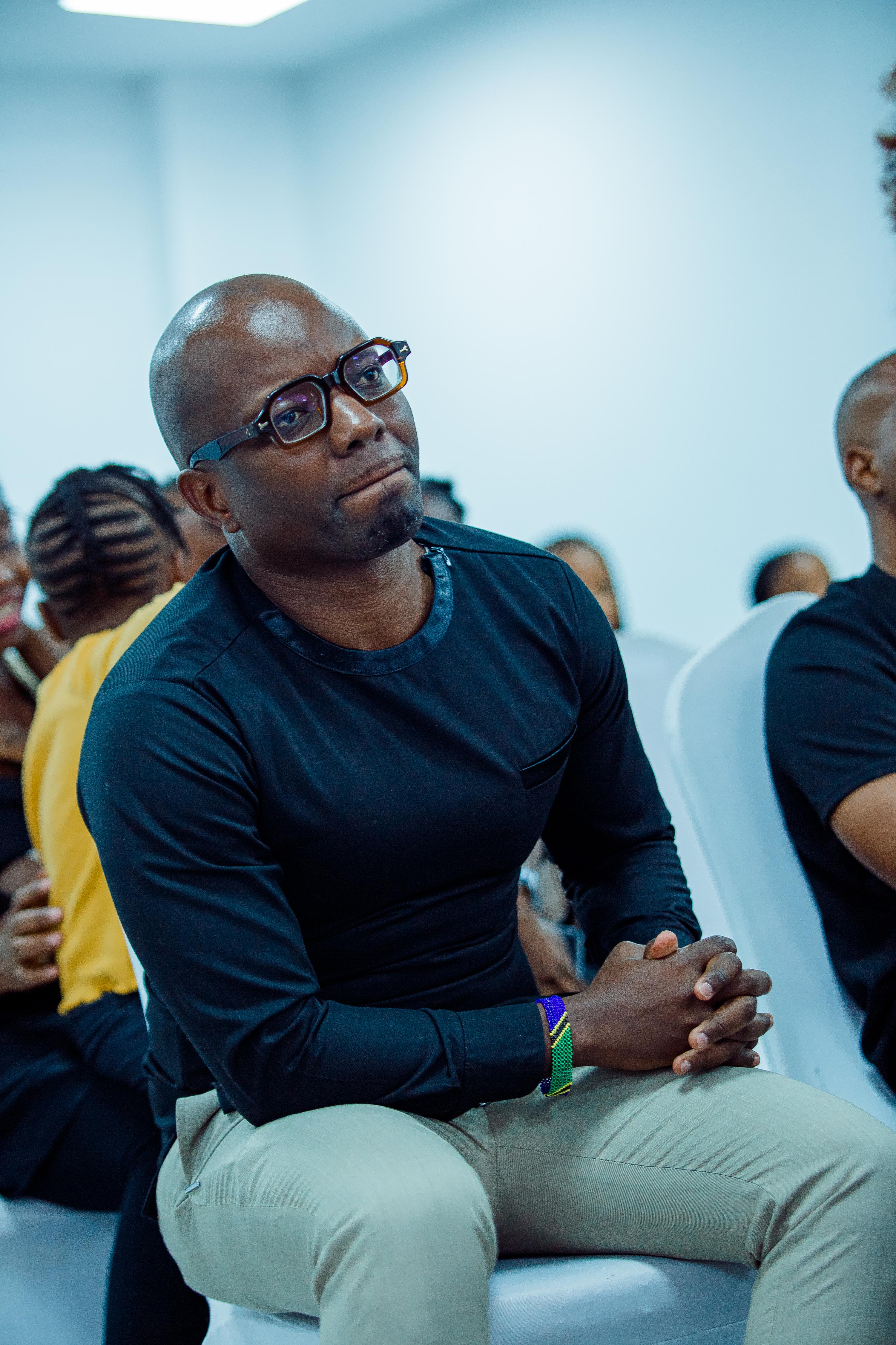 A moment from the book launch