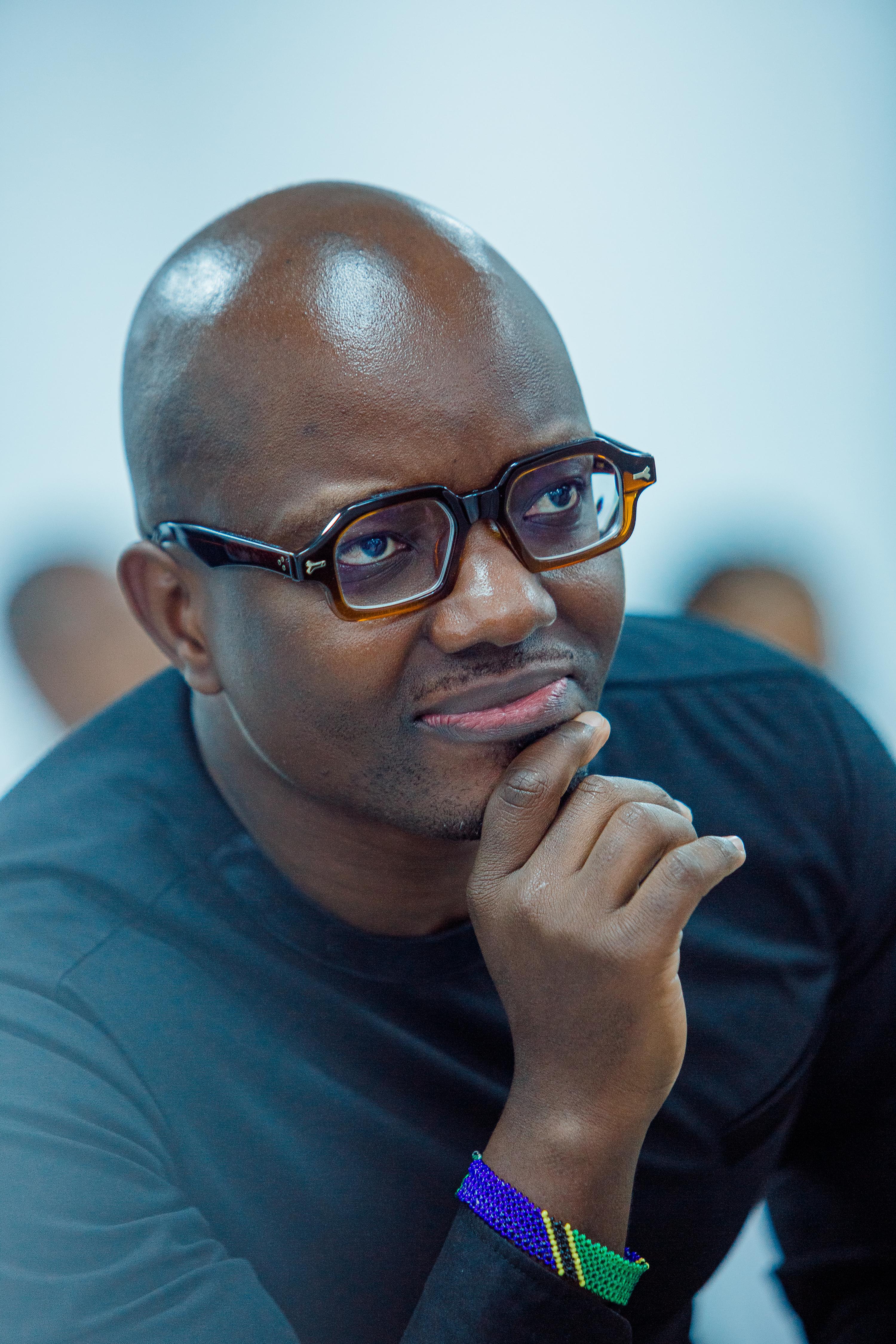 A moment from the book launch