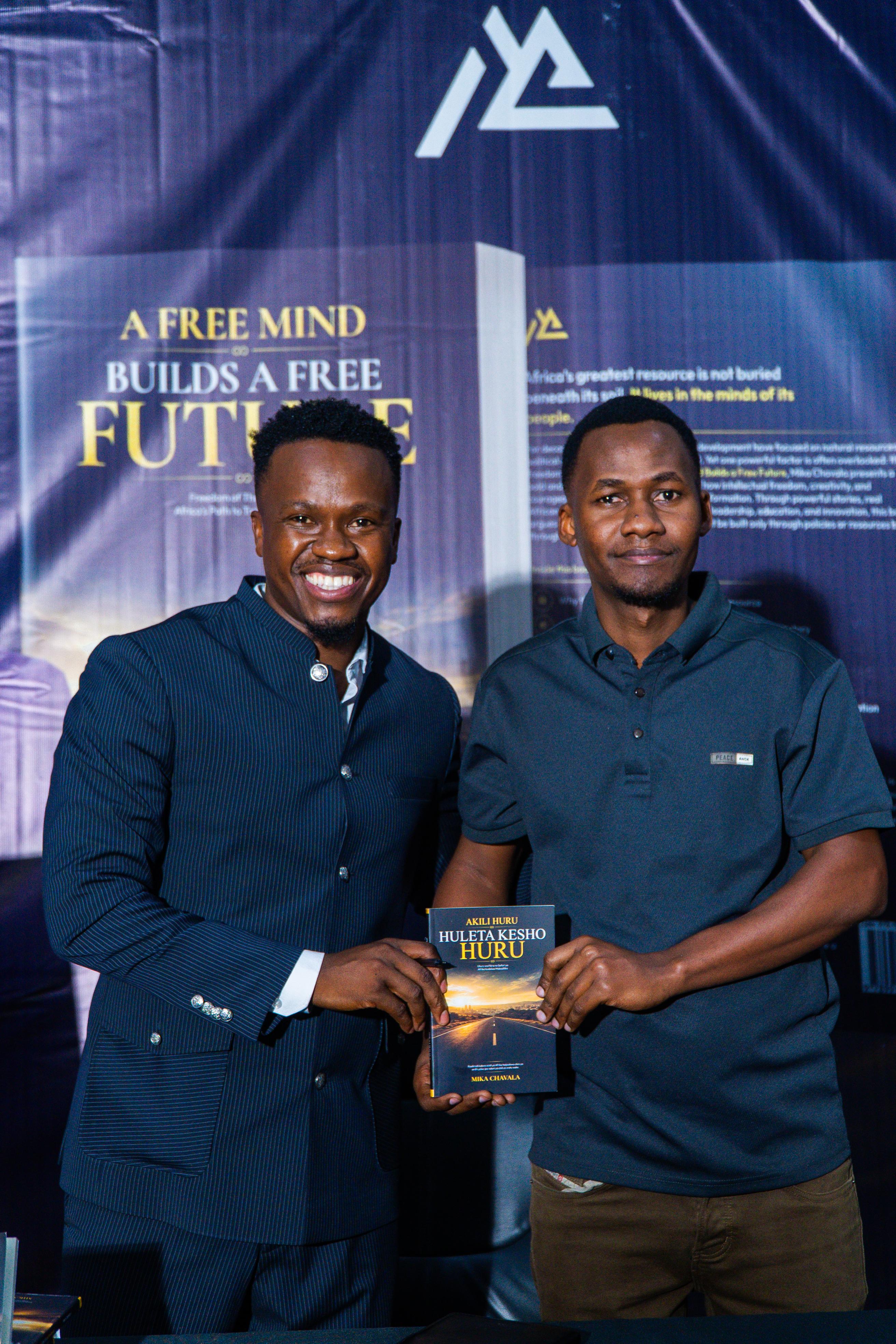 A moment from the book launch