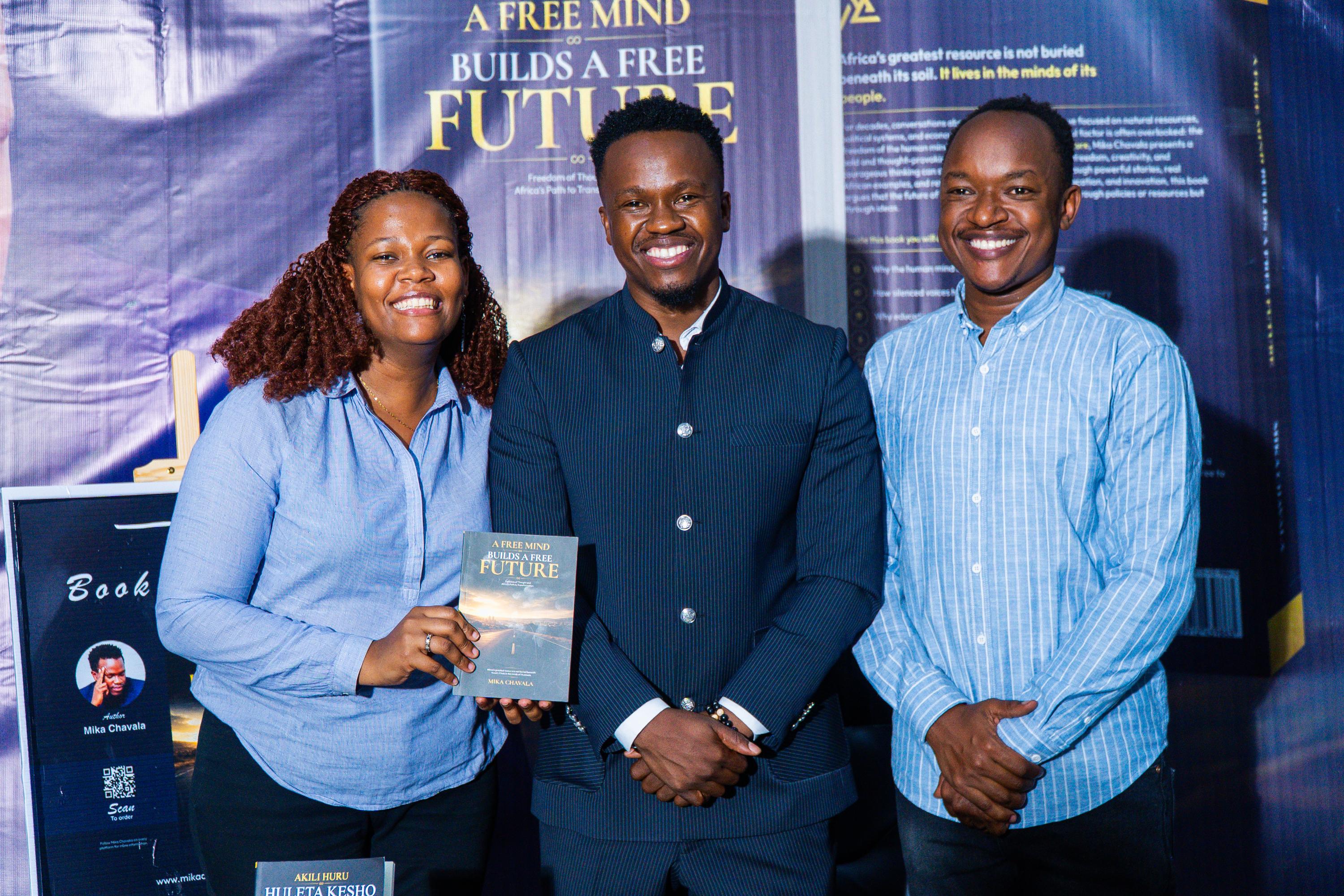 A moment from the book launch
