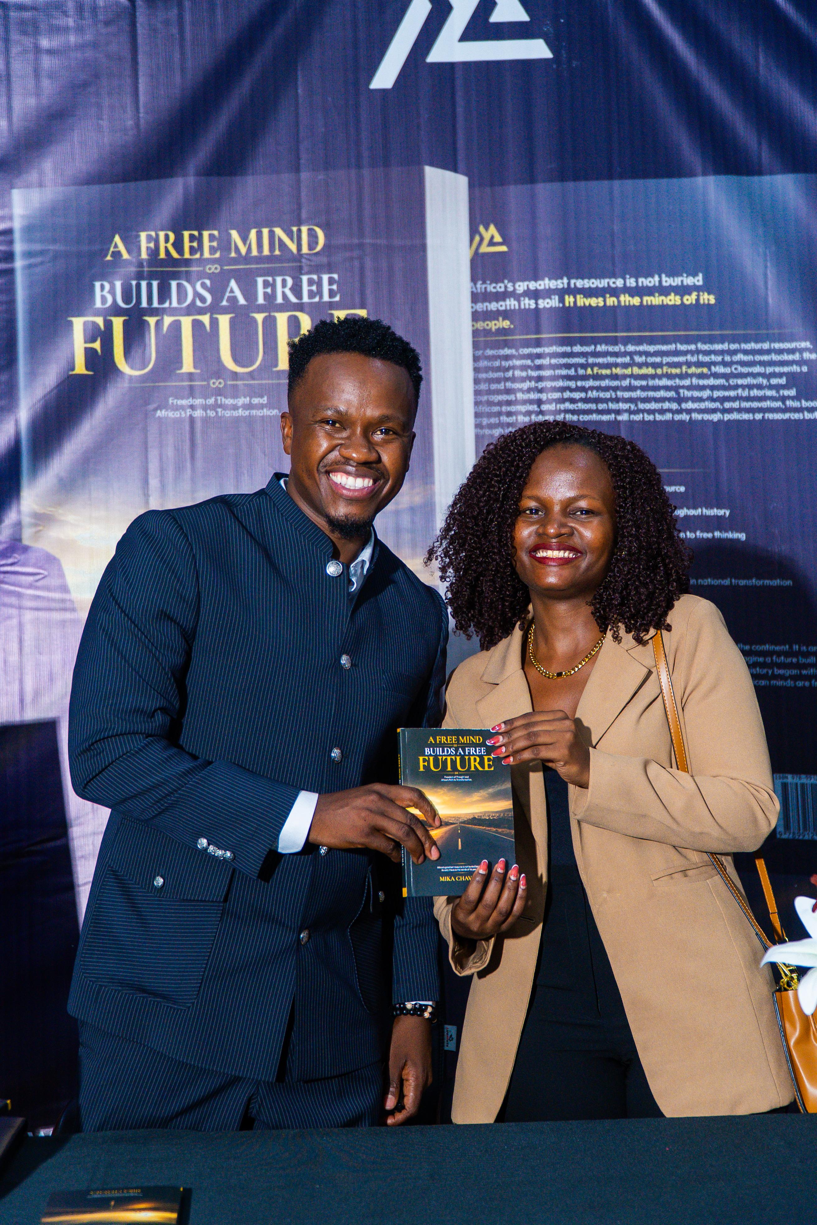 A moment from the book launch