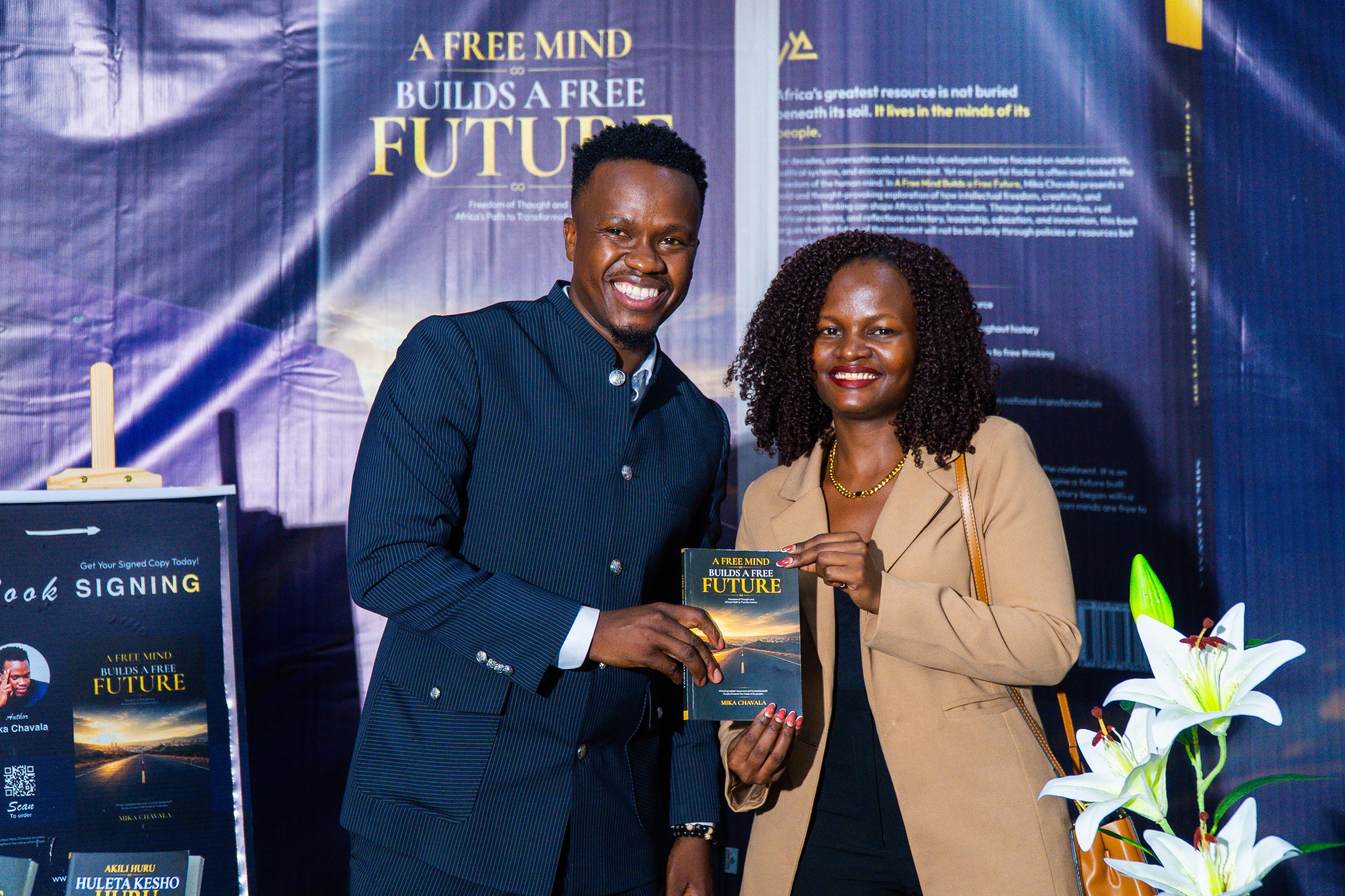 A moment from the book launch