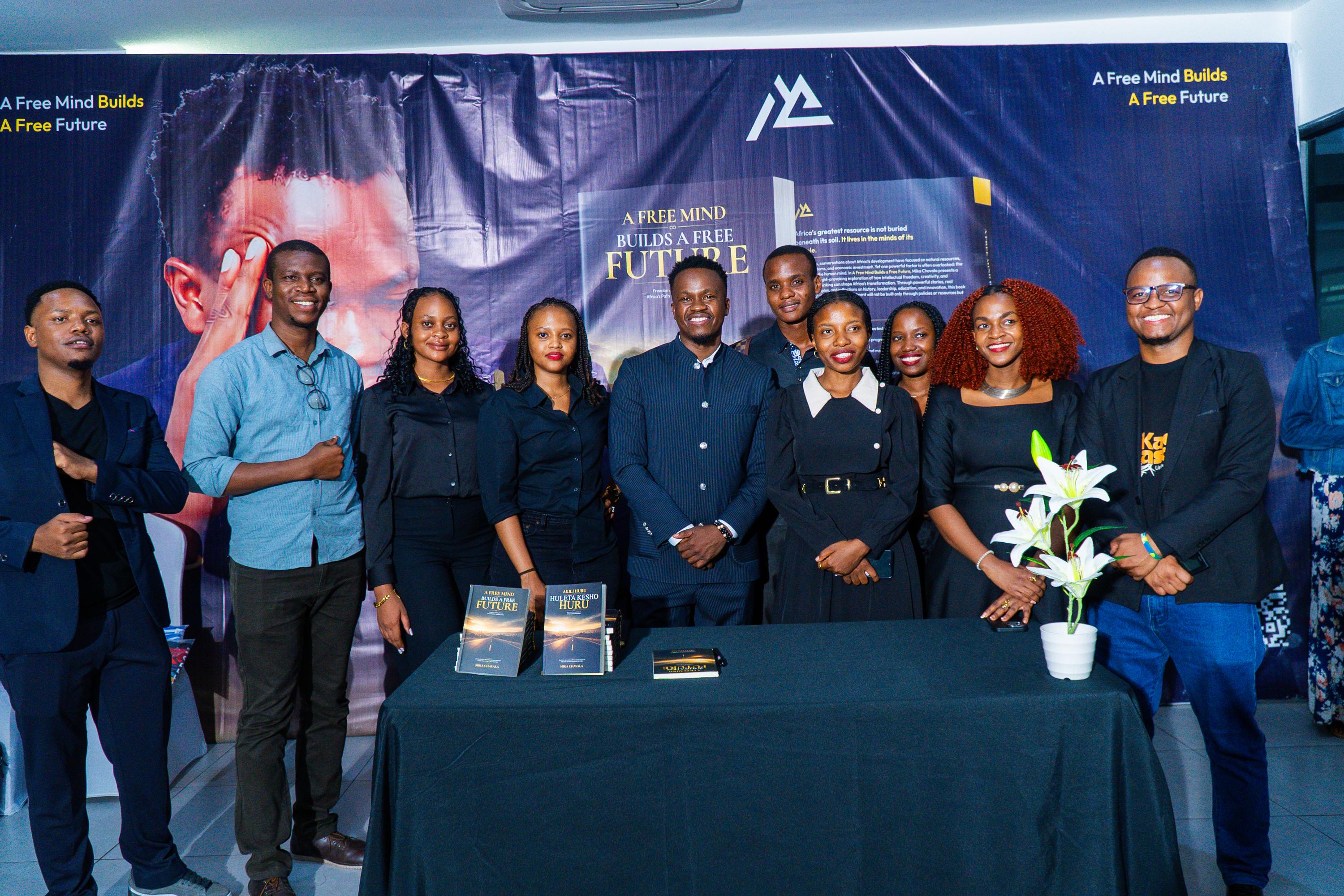 A moment from the book launch