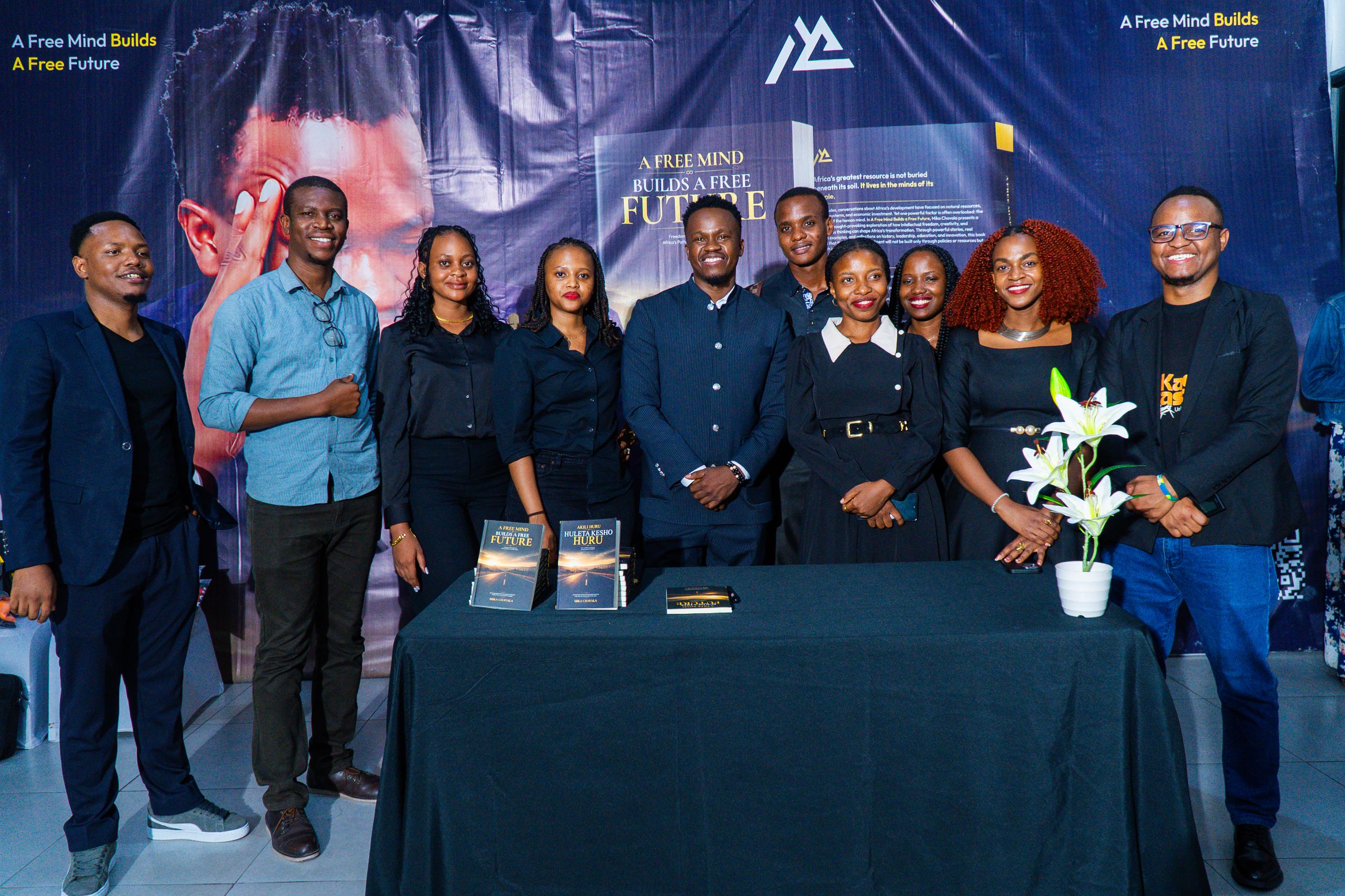 A moment from the book launch
