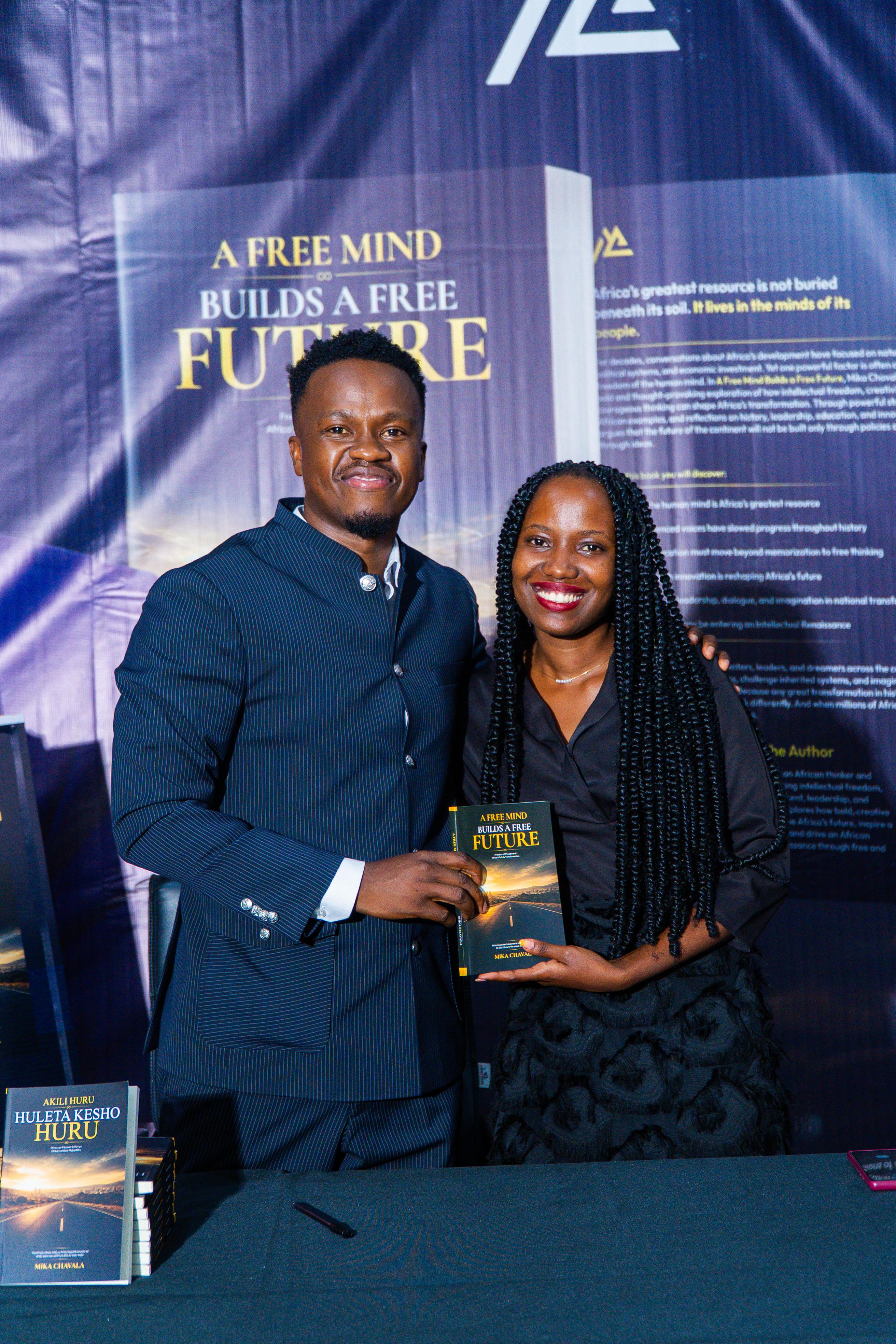 A moment from the book launch