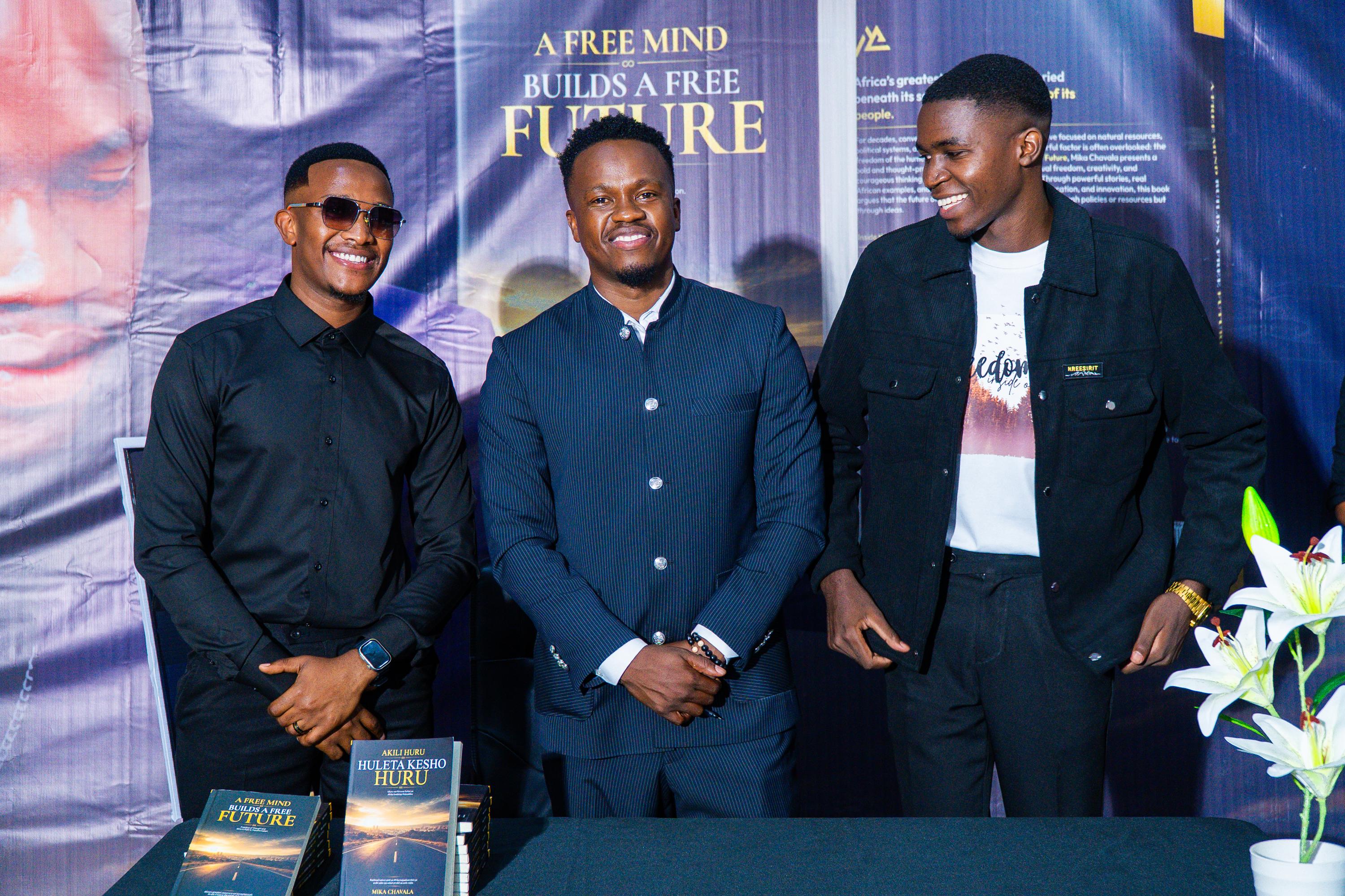 A moment from the book launch