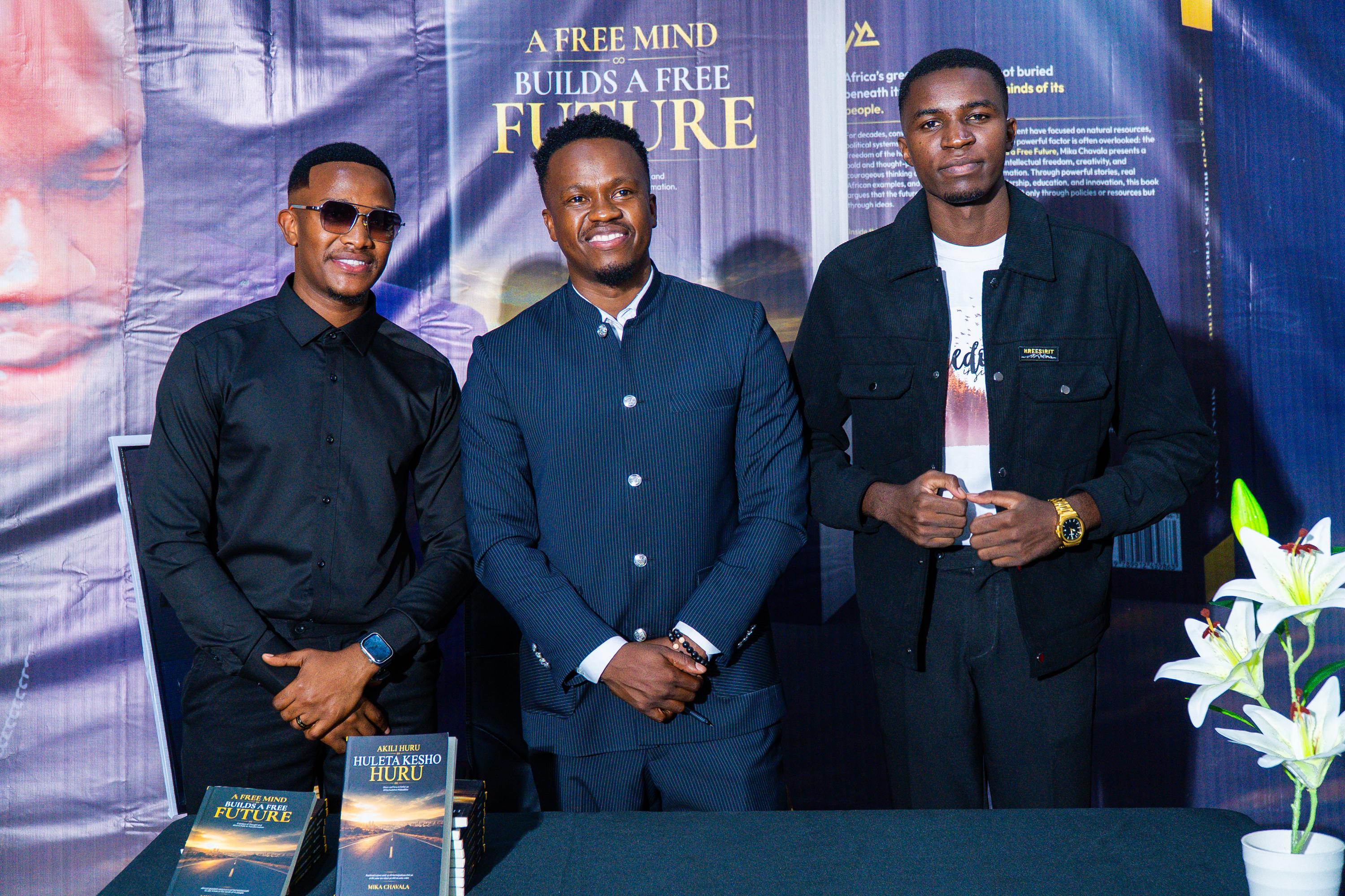 A moment from the book launch